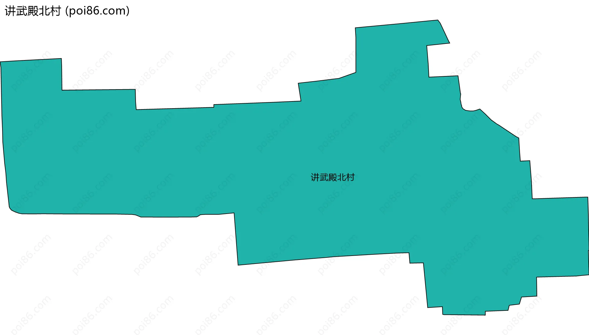 讲武殿北村边界地图