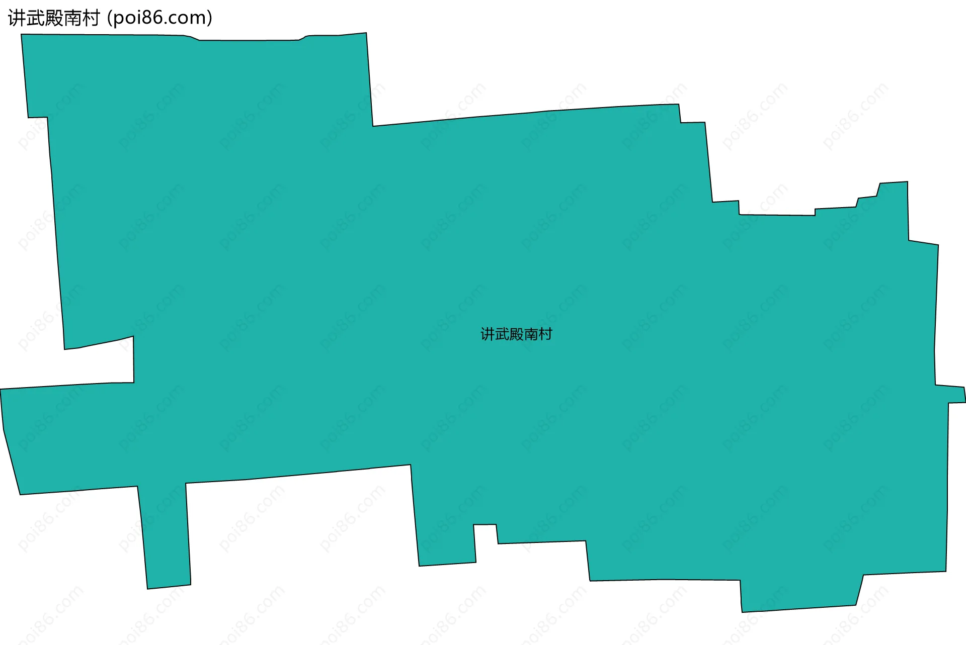 讲武殿南村边界地图
