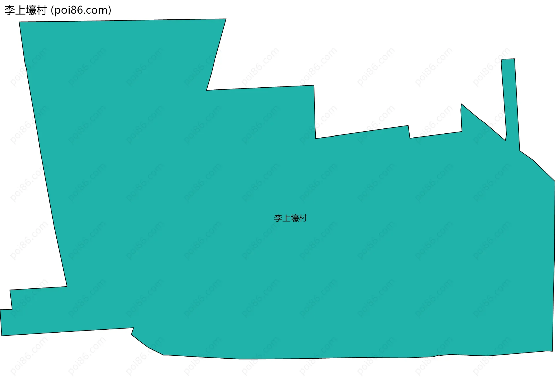 李上壕村边界地图
