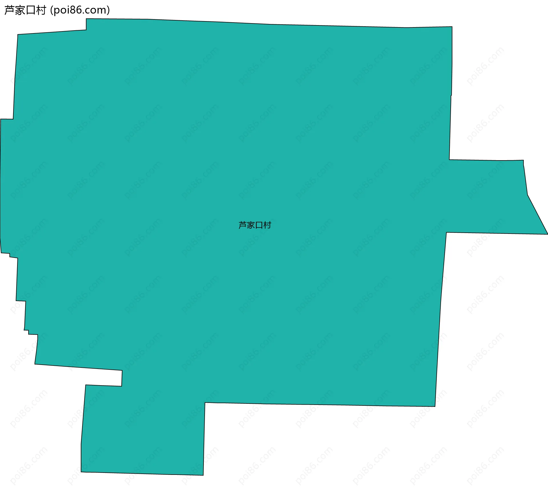芦家口村边界地图