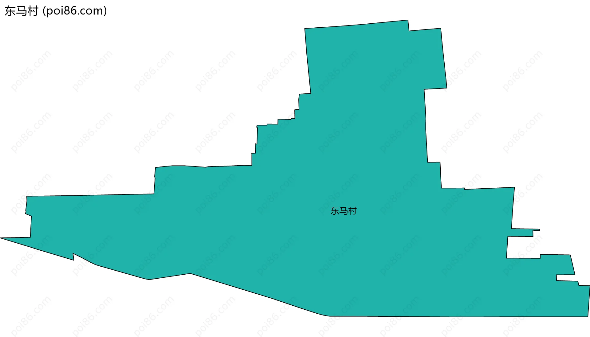 东马村边界地图