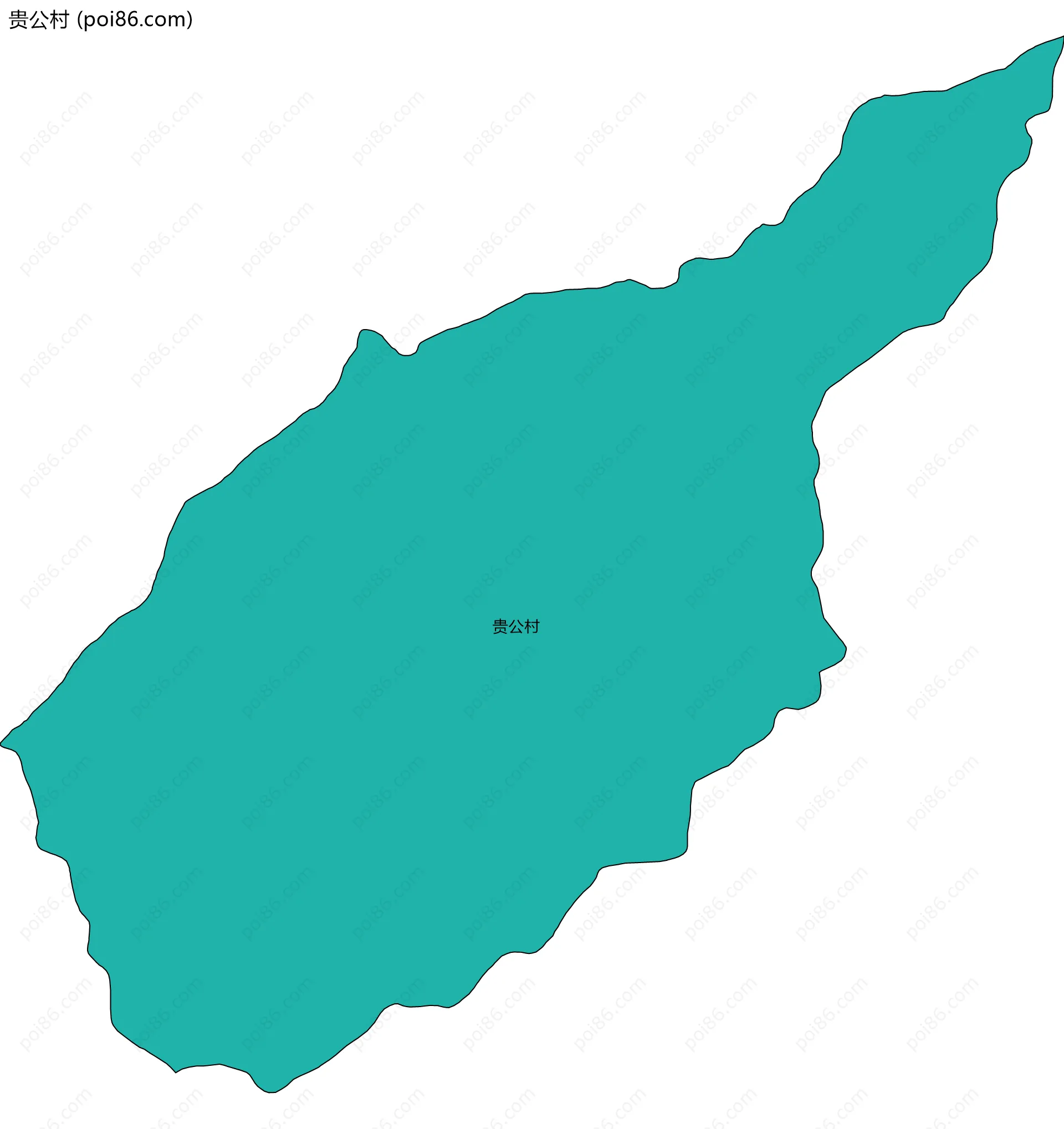 贵公村边界地图