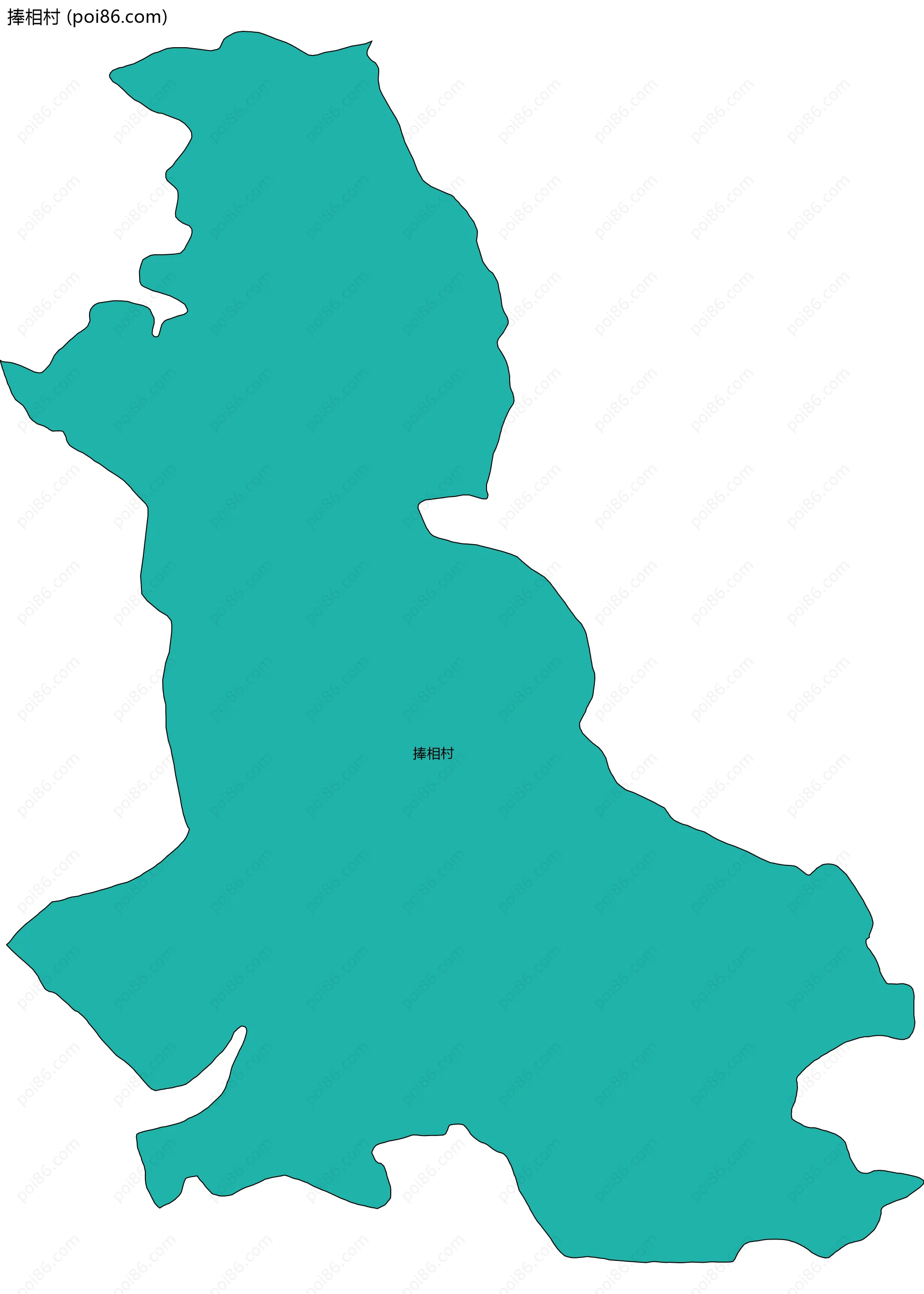 捧相村边界地图