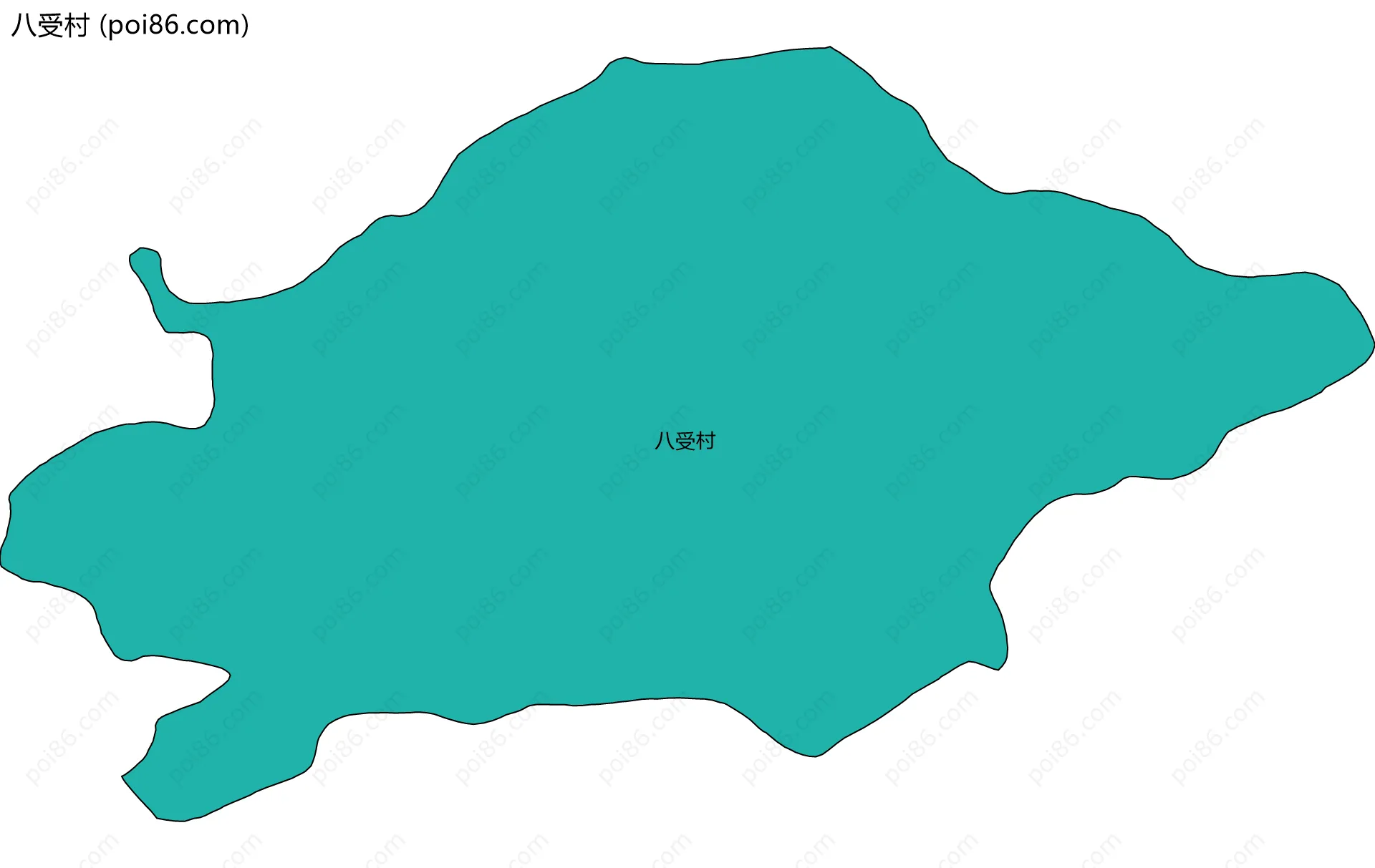 八受村边界地图