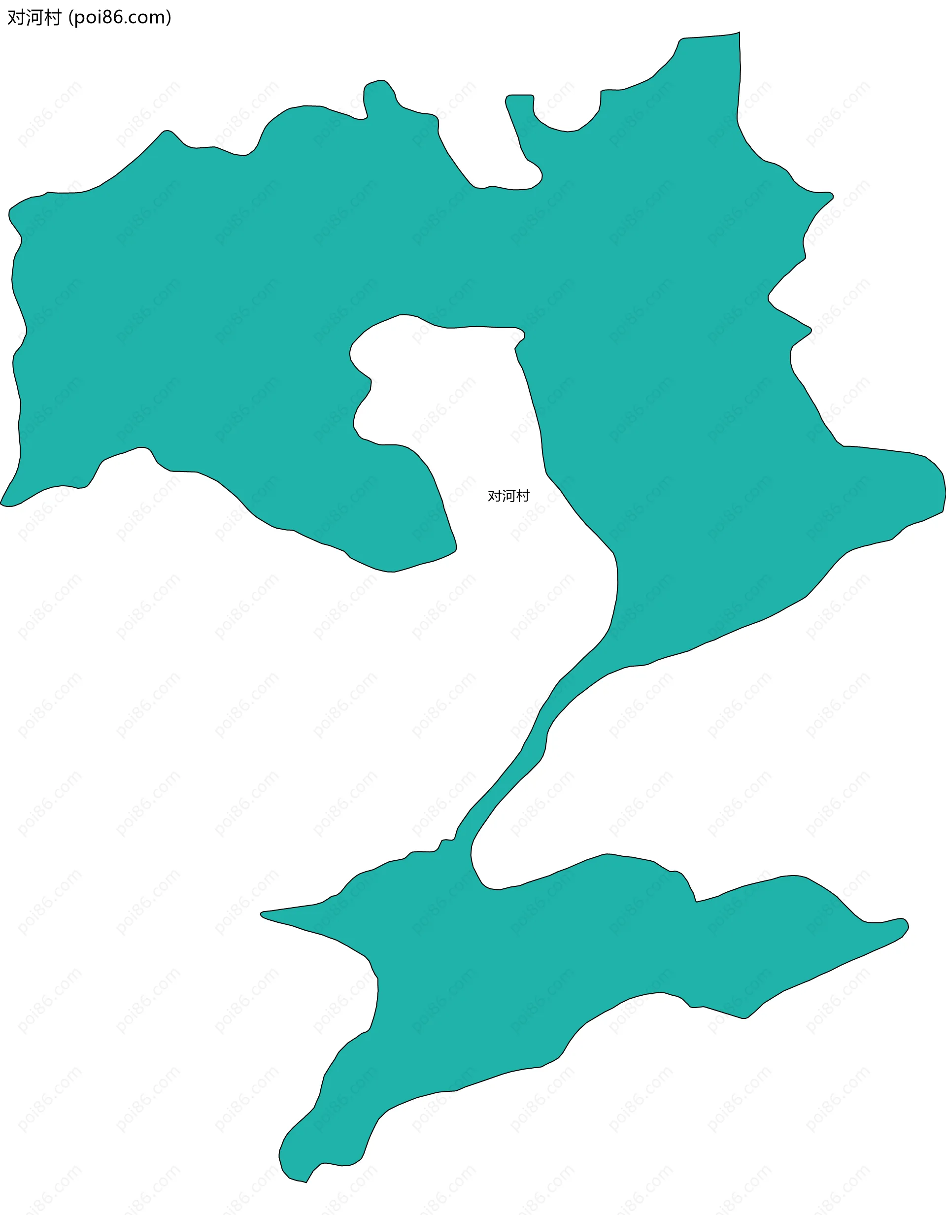 对河村边界地图