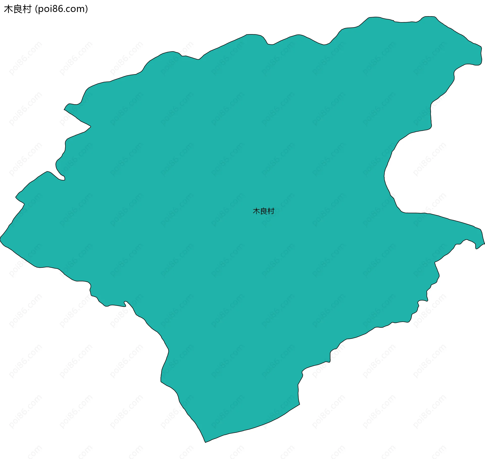 木良村边界地图