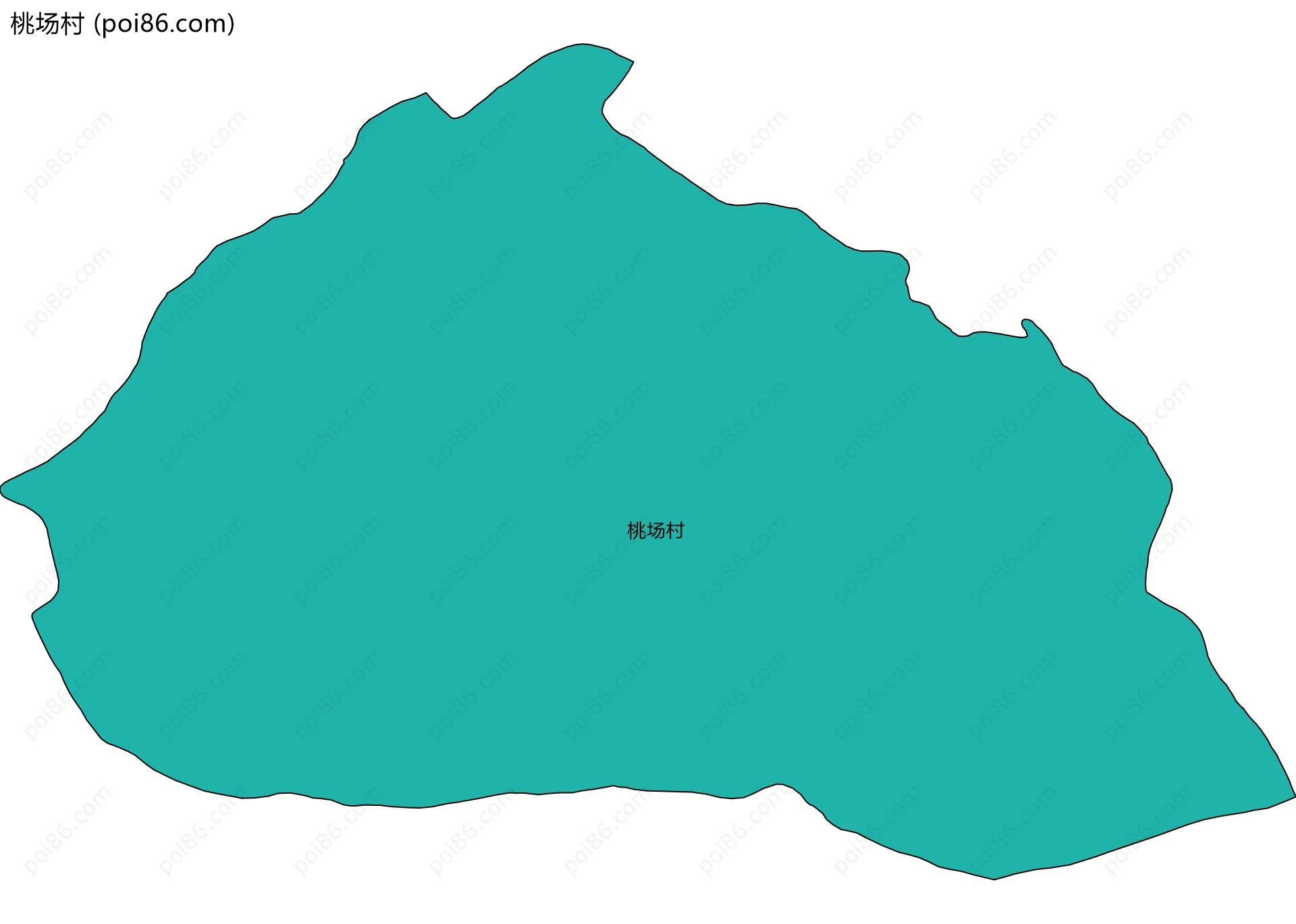 桃场村边界地图