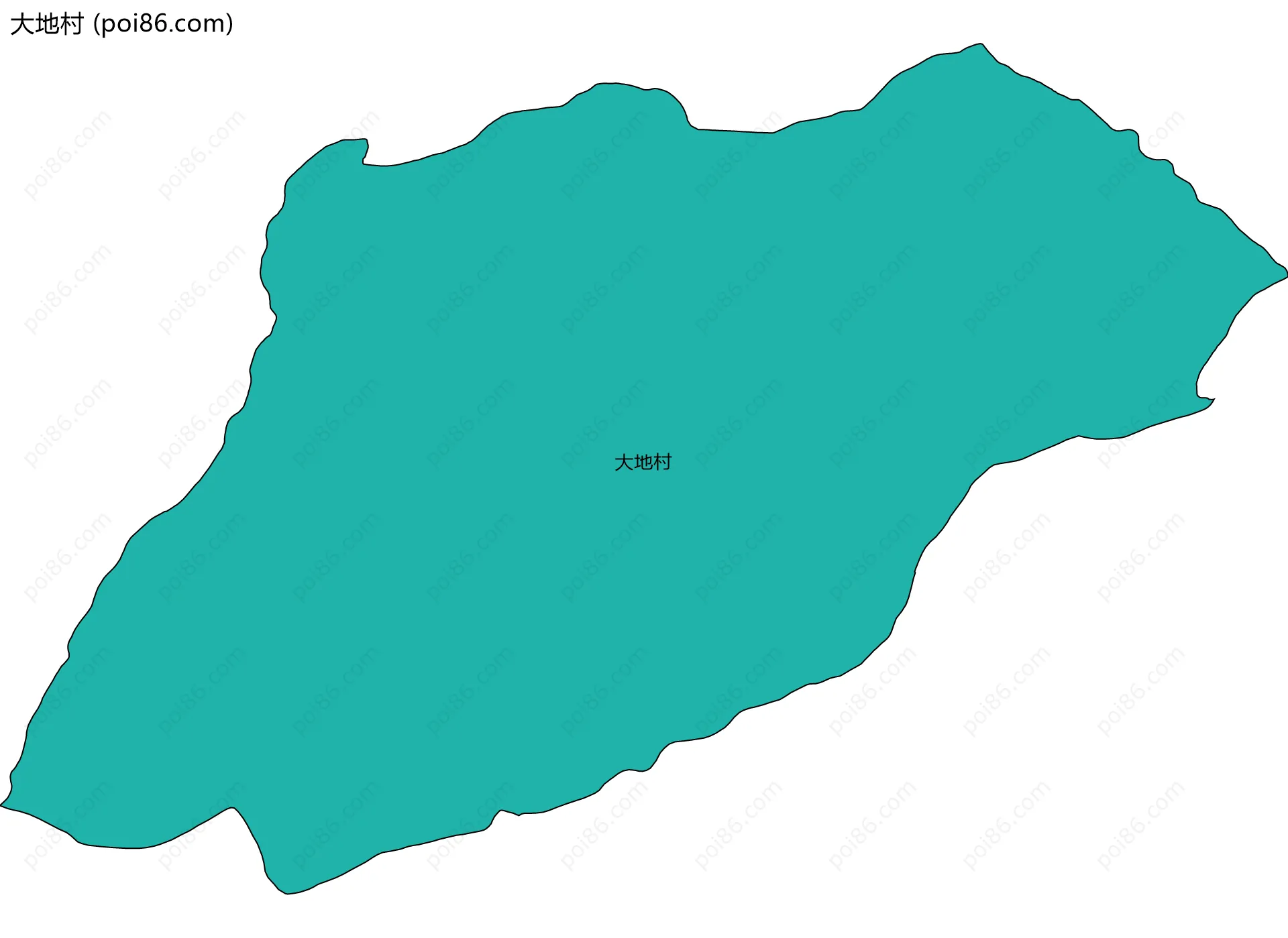大地村边界地图