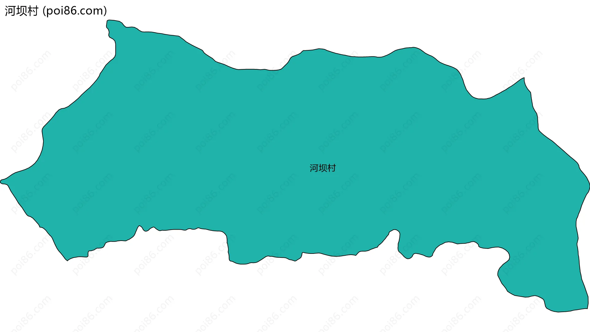 河坝村边界地图