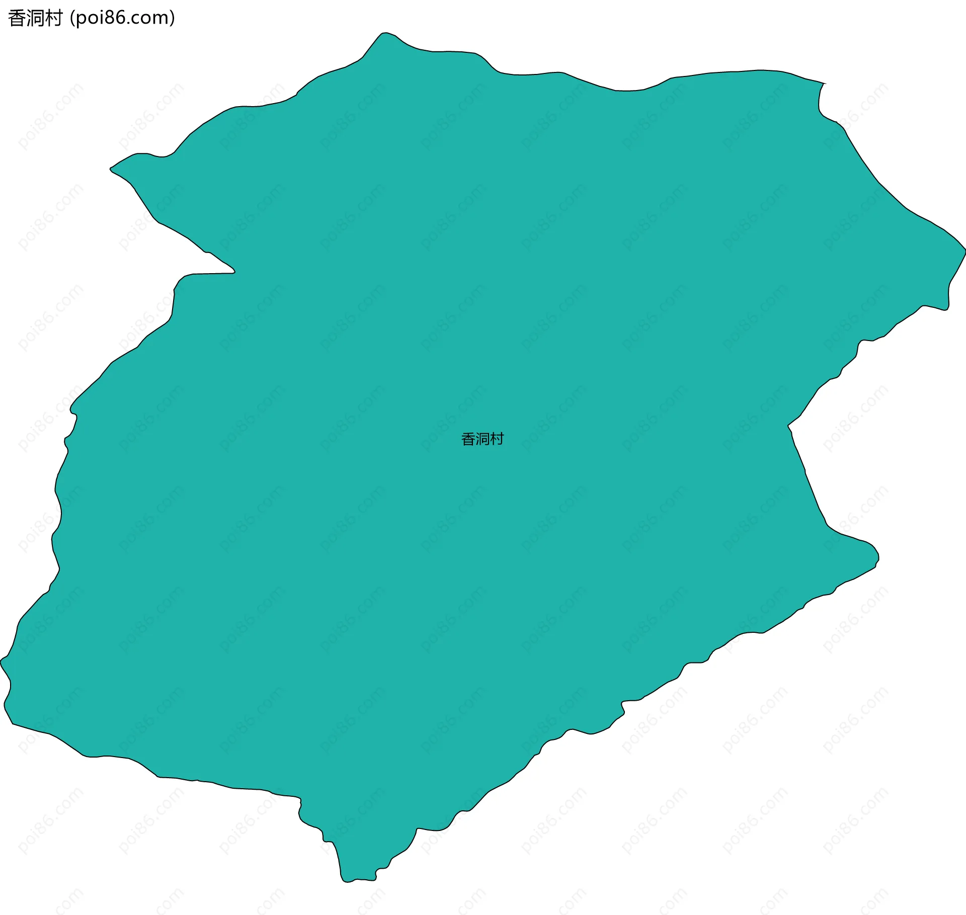 香洞村边界地图