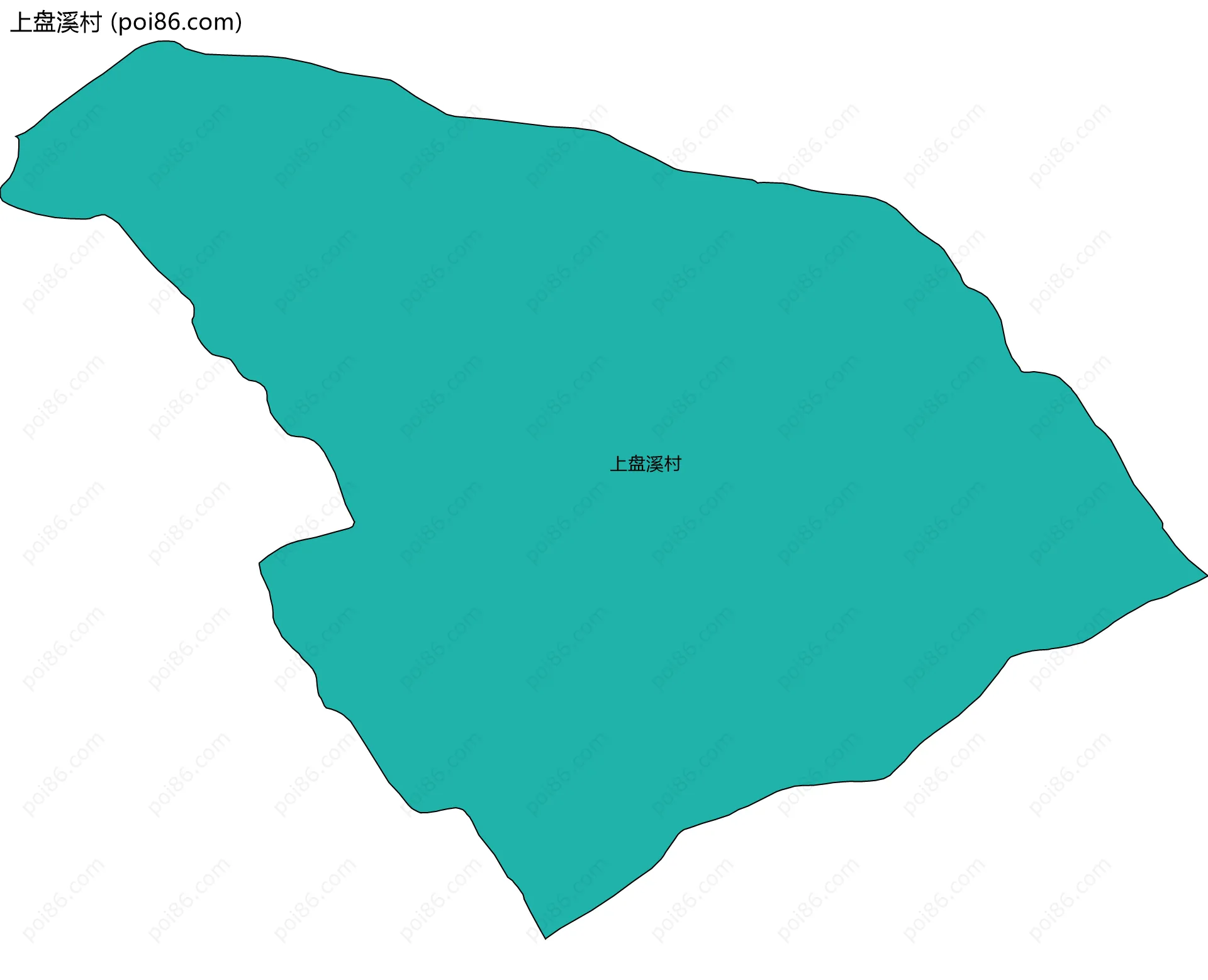 上盘溪村边界地图