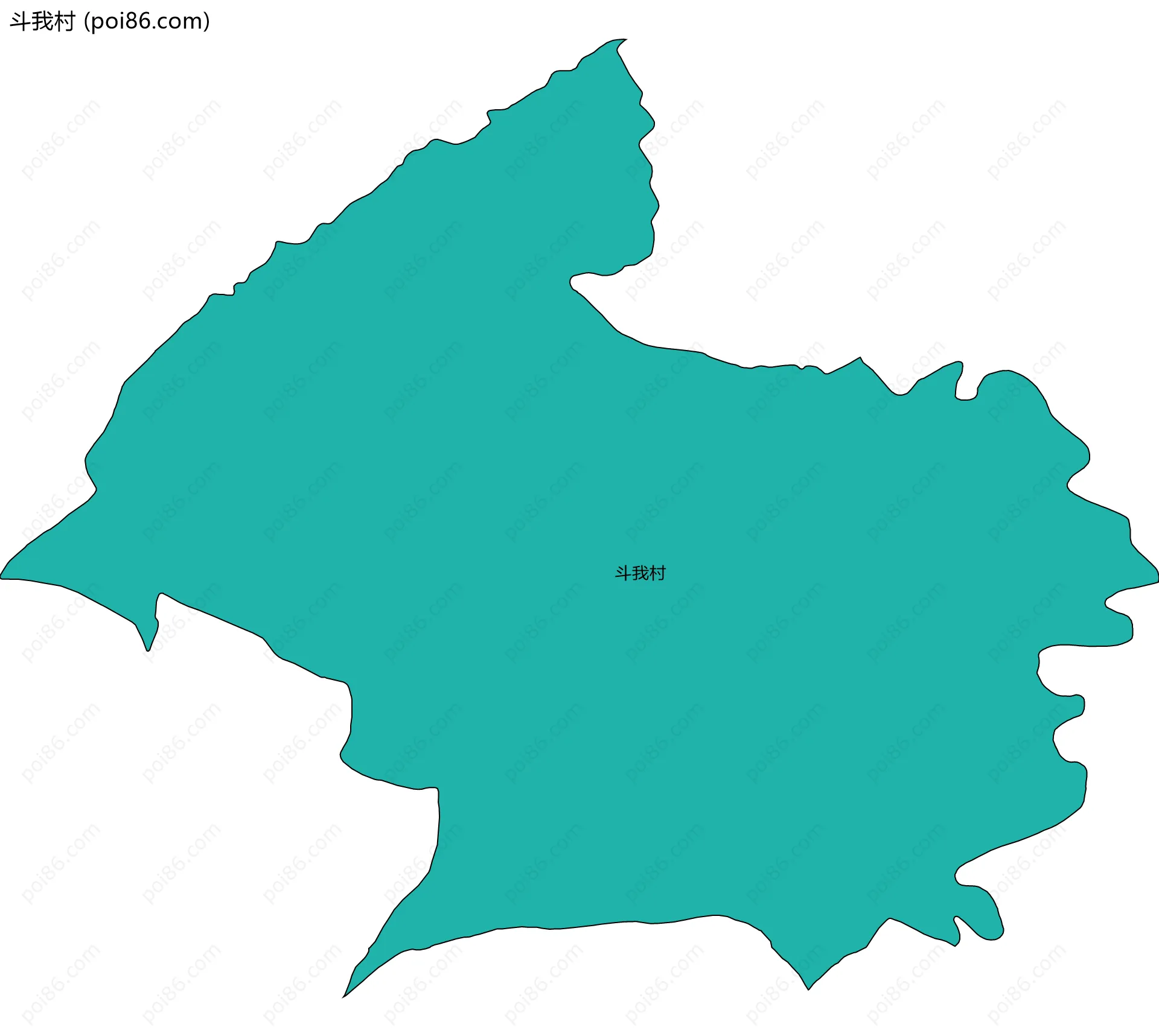 斗我村边界地图