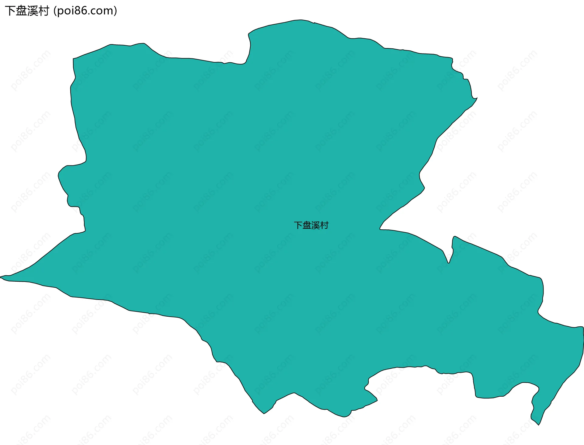 下盘溪村边界地图