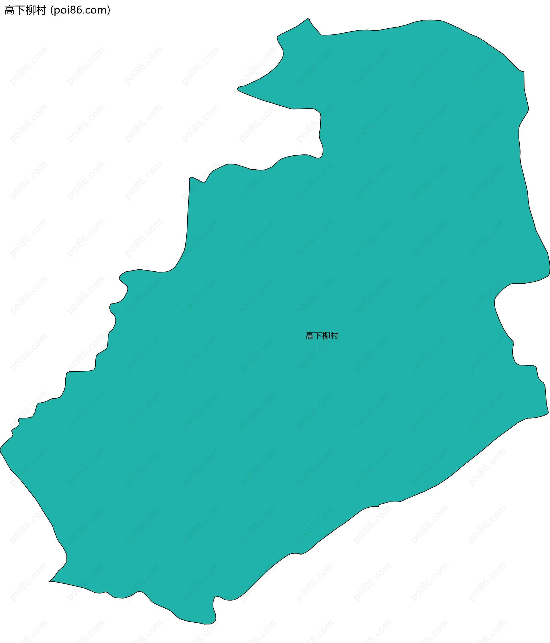 高下柳村边界地图