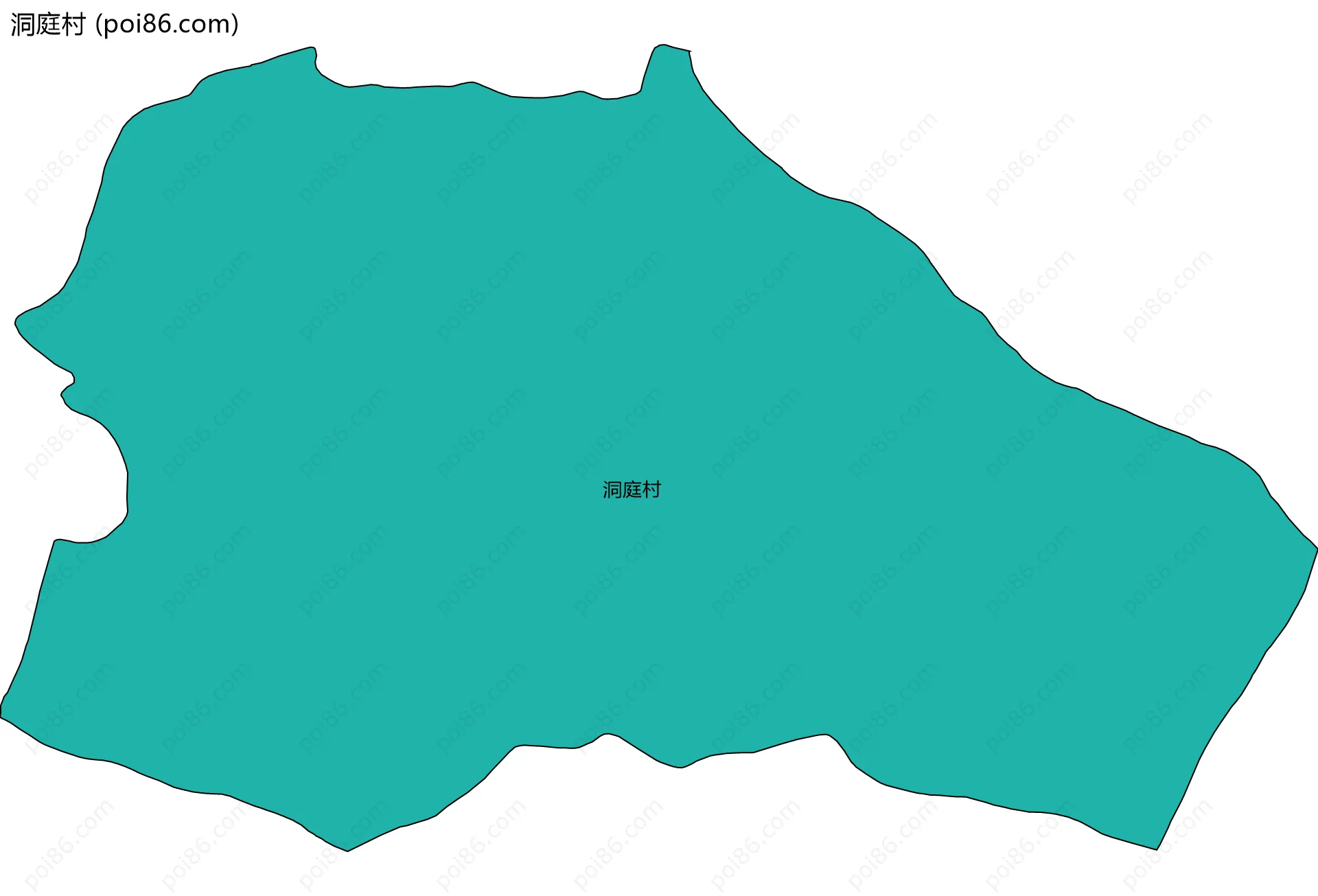 洞庭村边界地图