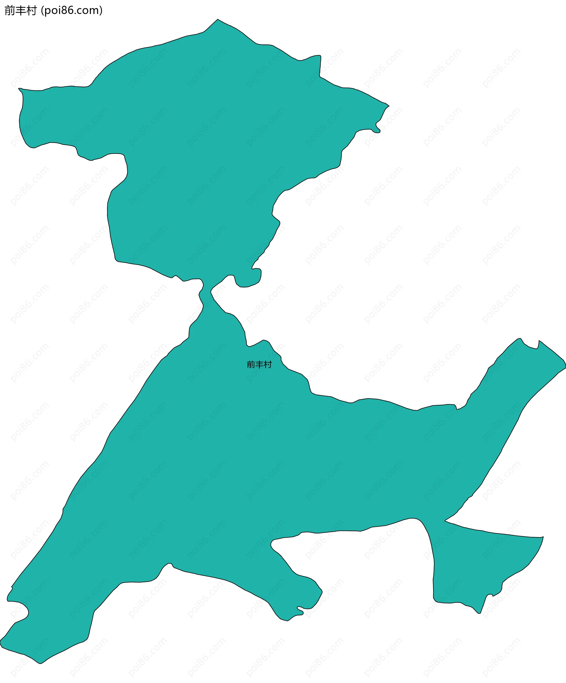 前丰村边界地图