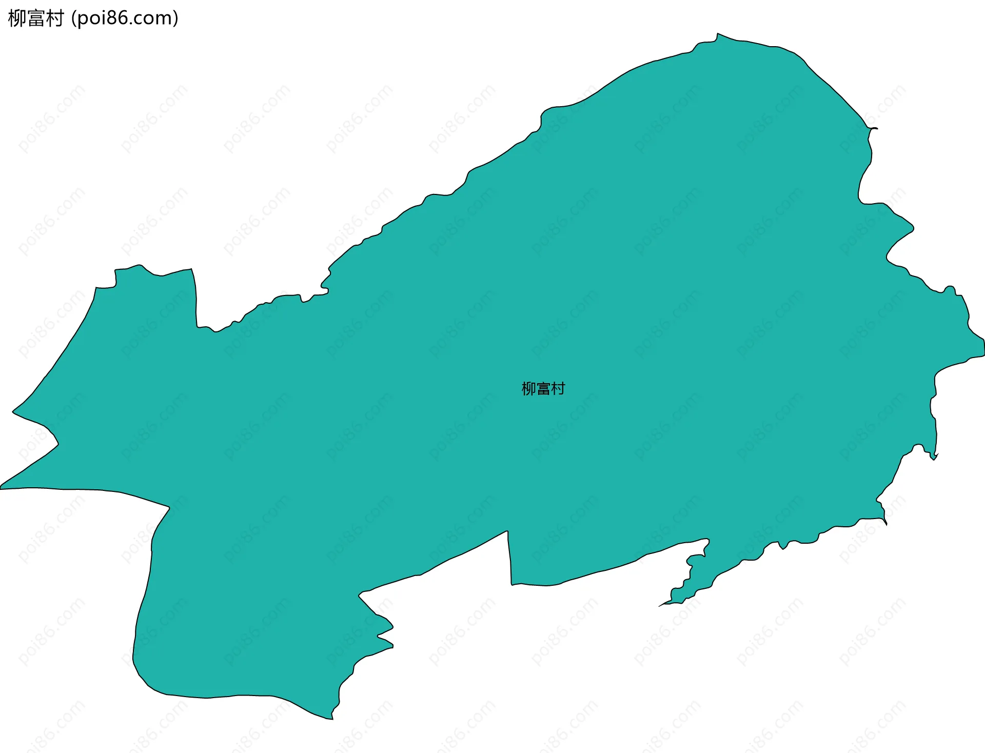 柳富村边界地图