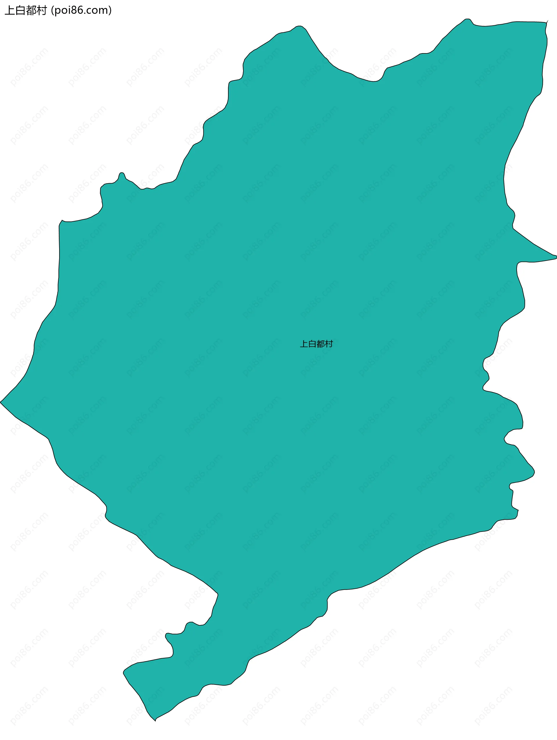 上白都村边界地图