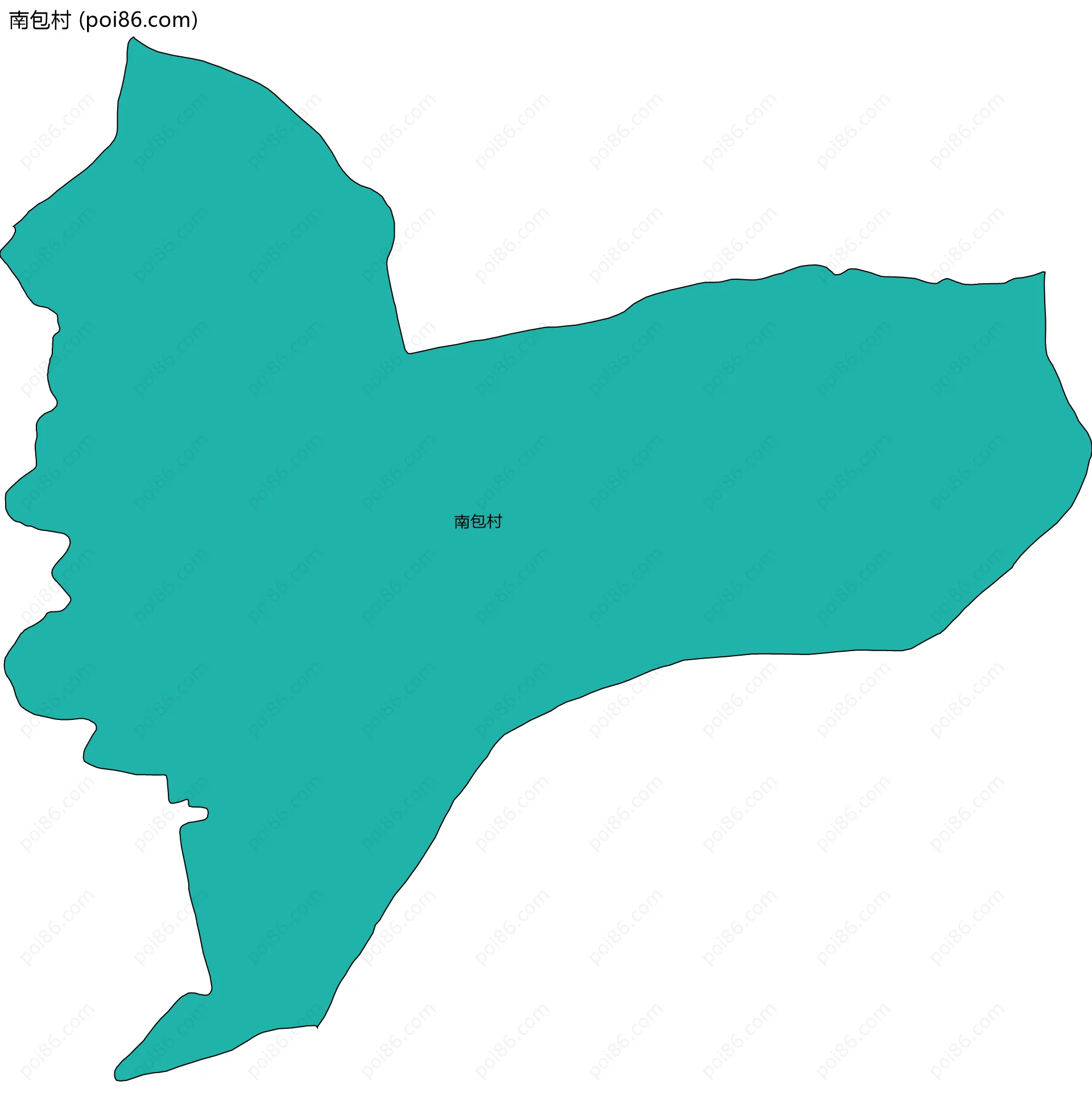 南包村边界地图