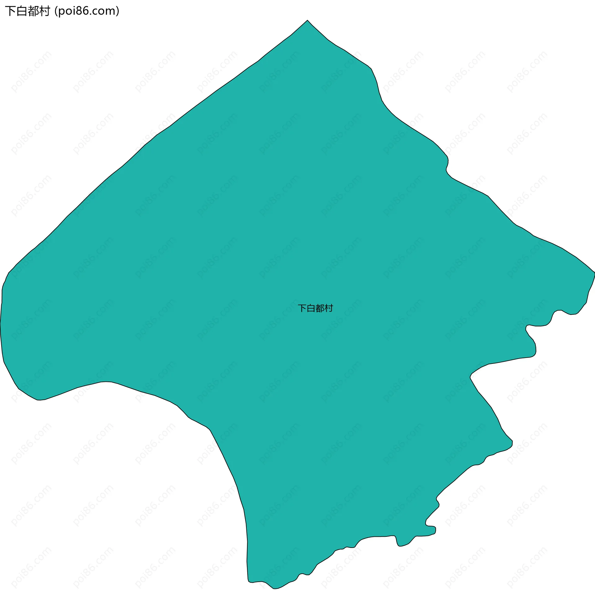 下白都村边界地图