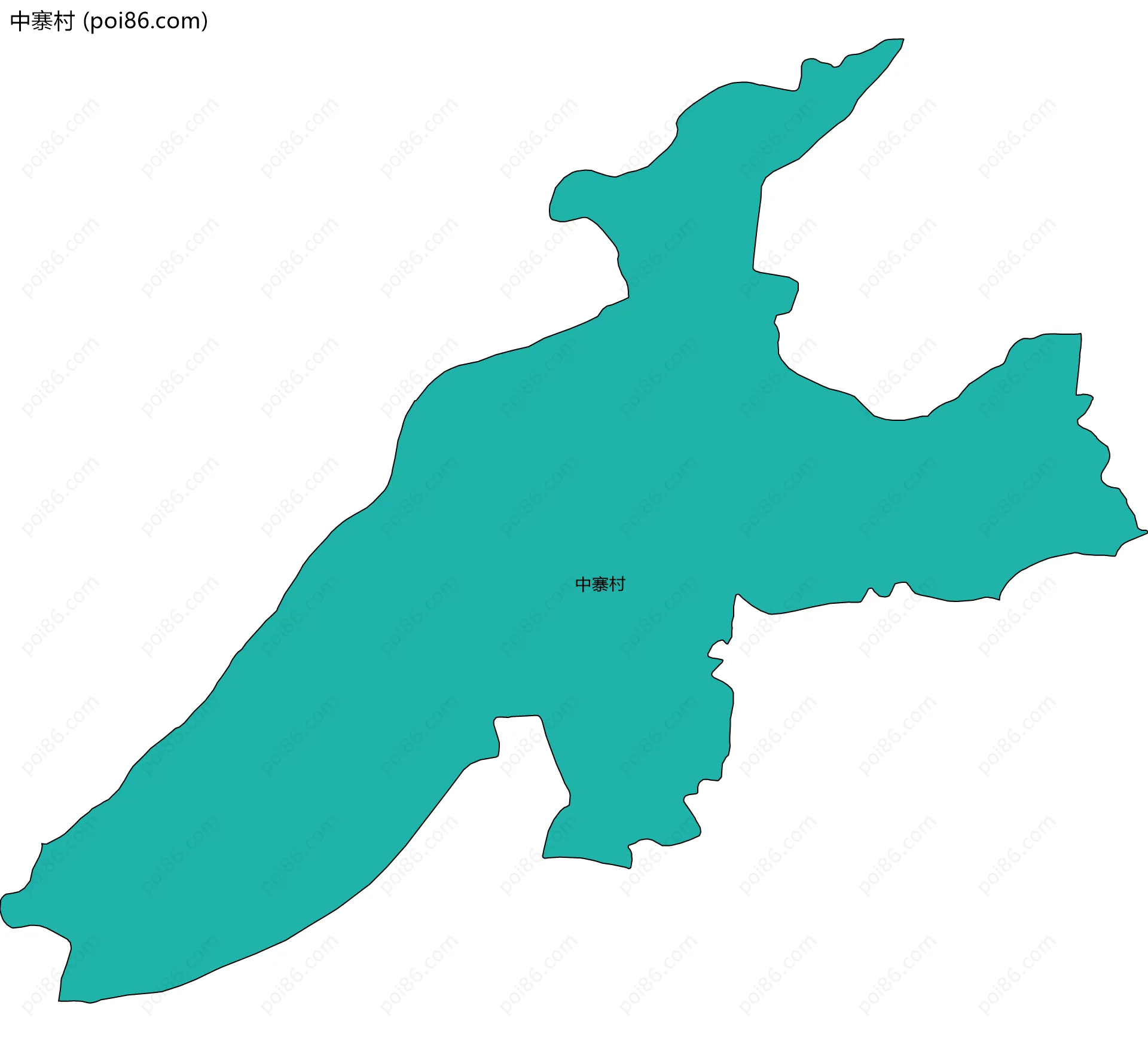 中寨村边界地图