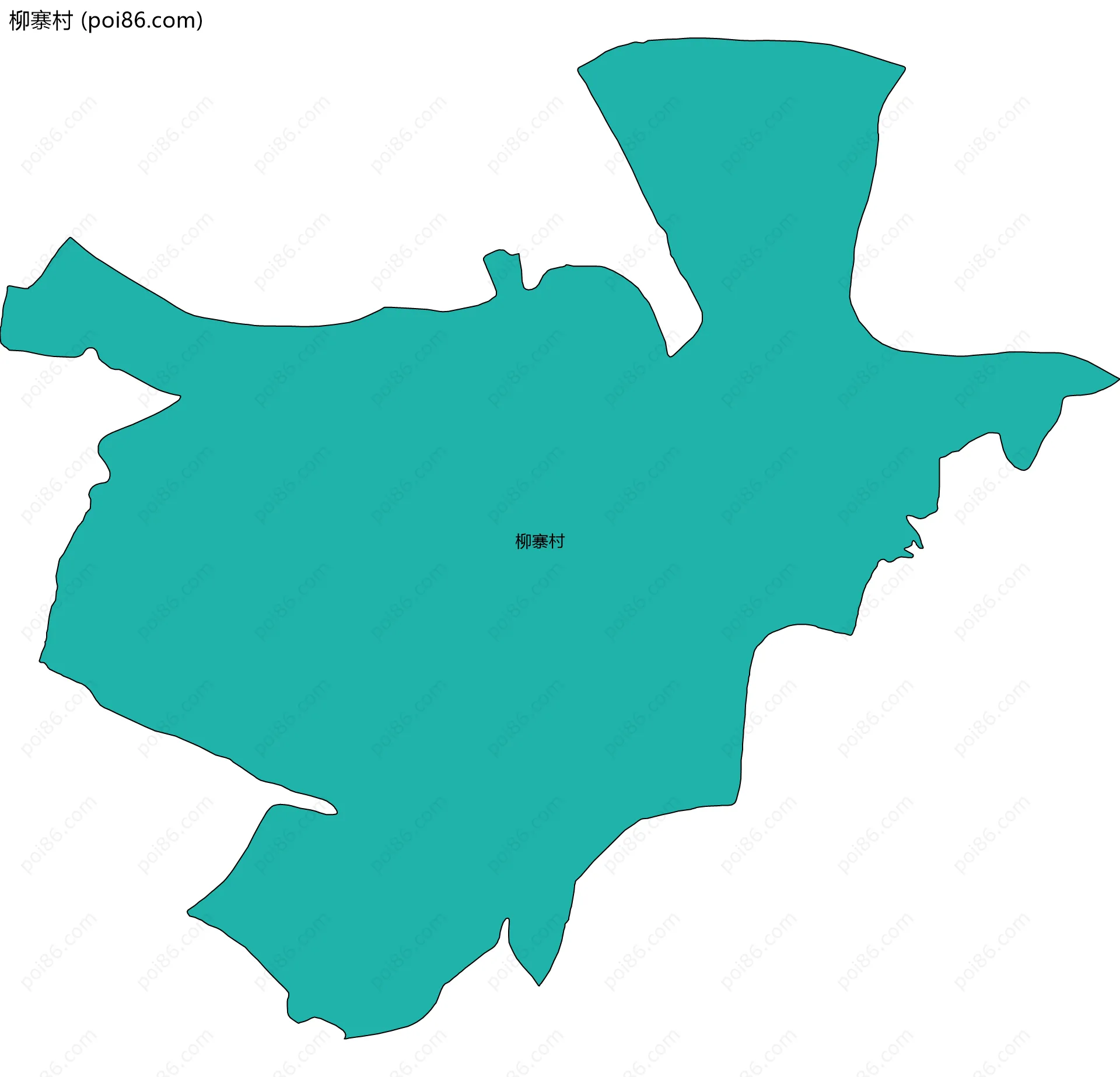 柳寨村边界地图