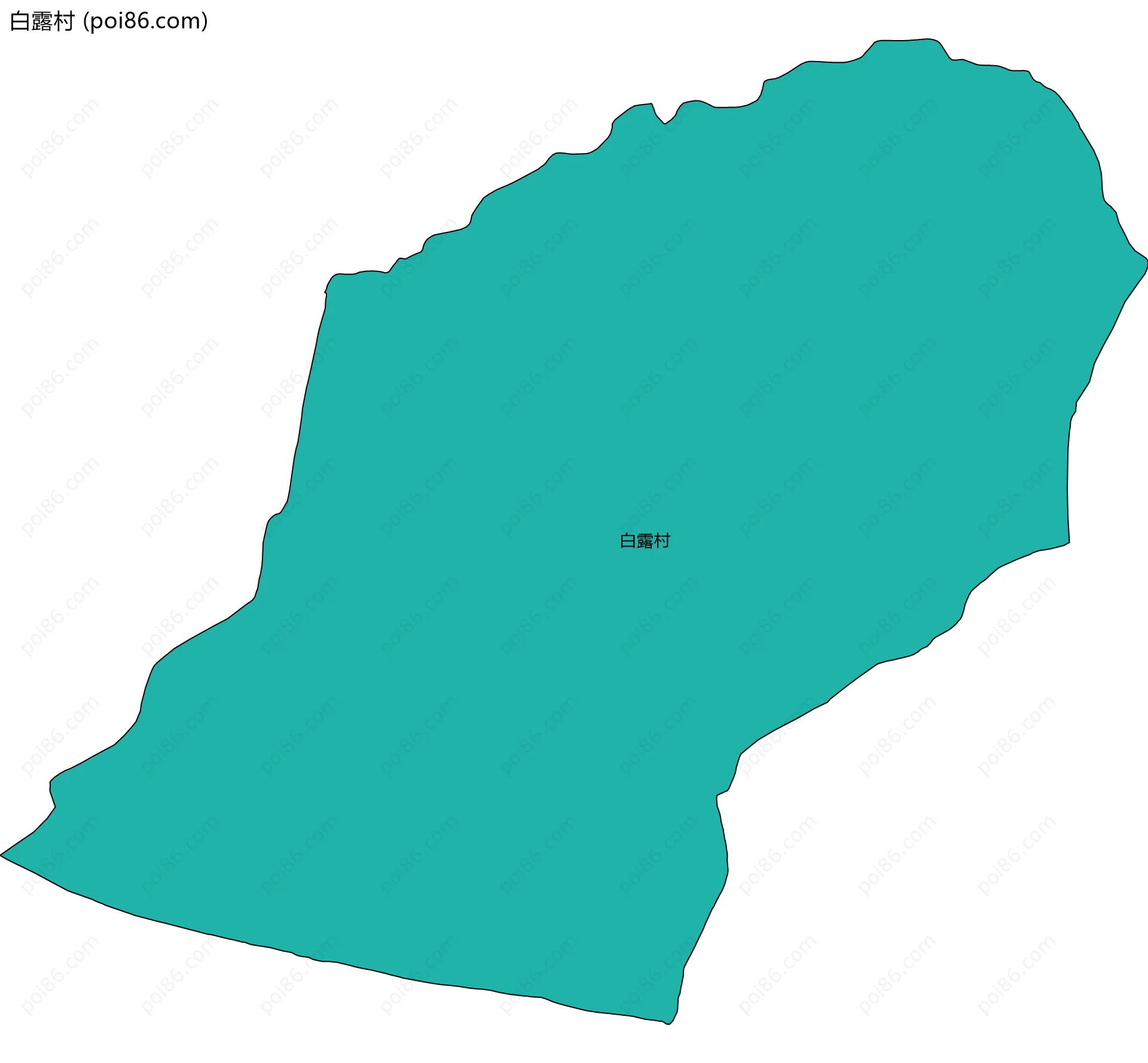白露村边界地图