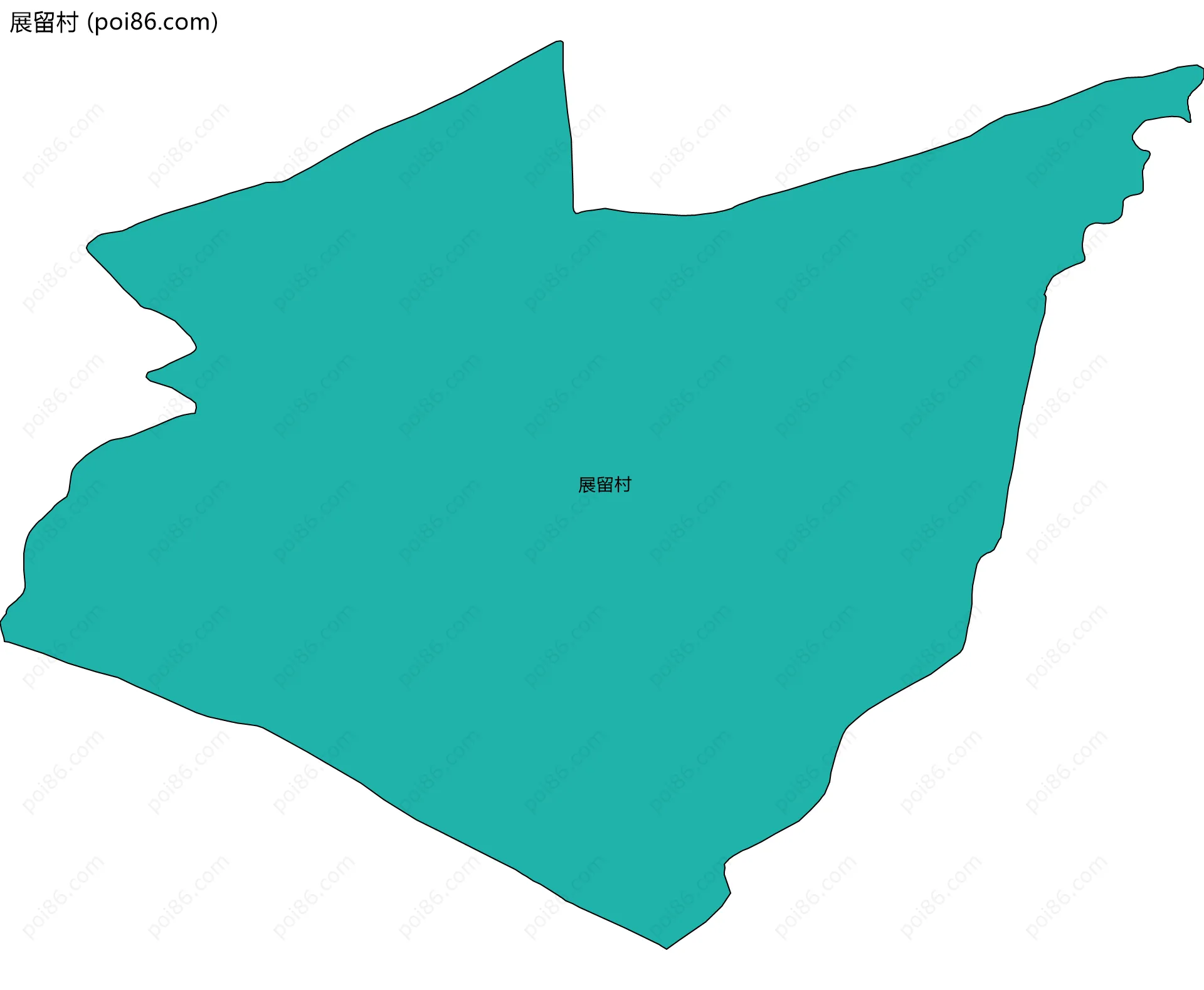 展留村边界地图