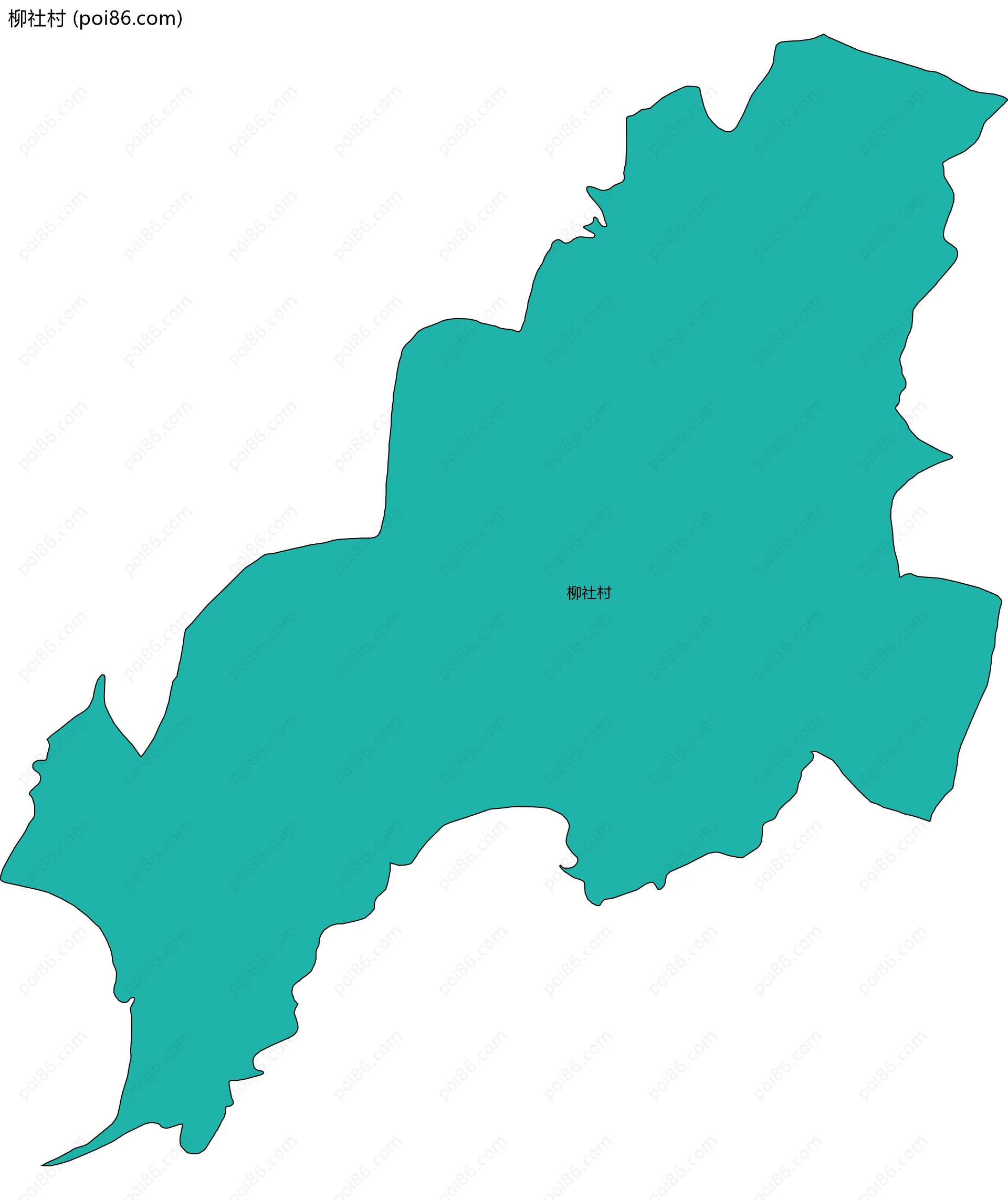 柳社村边界地图