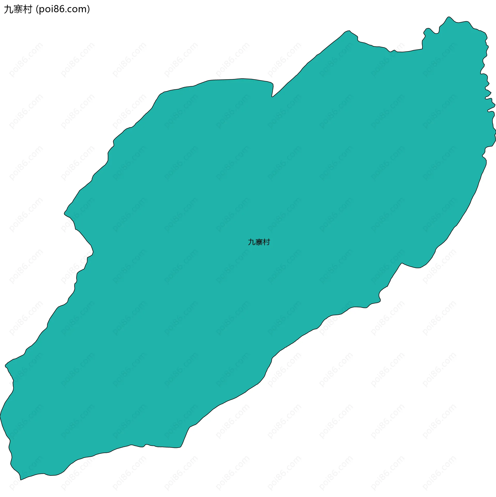 九寨村边界地图