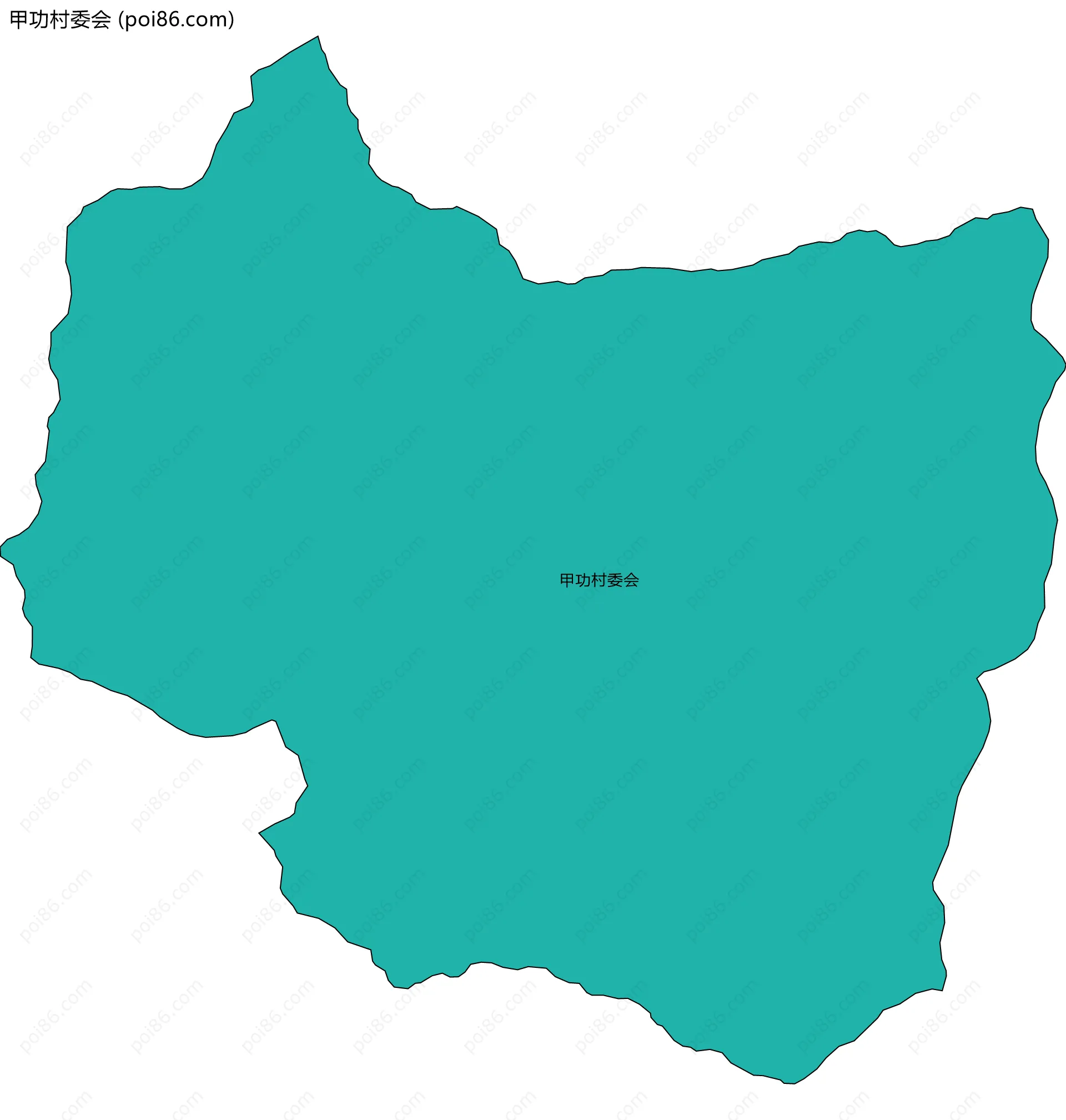 甲功村委会边界地图