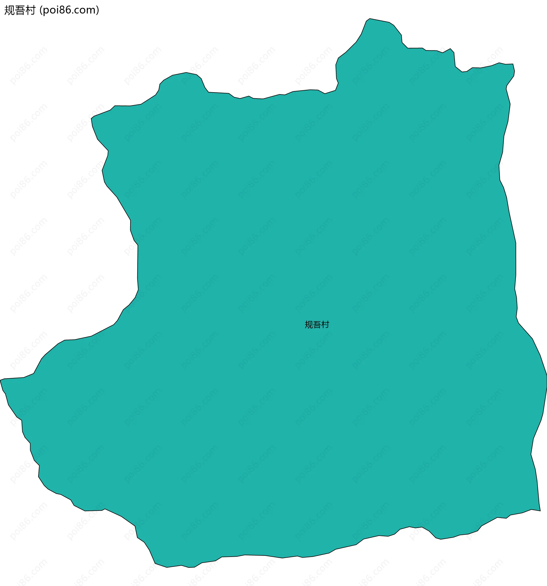 规吾村边界地图