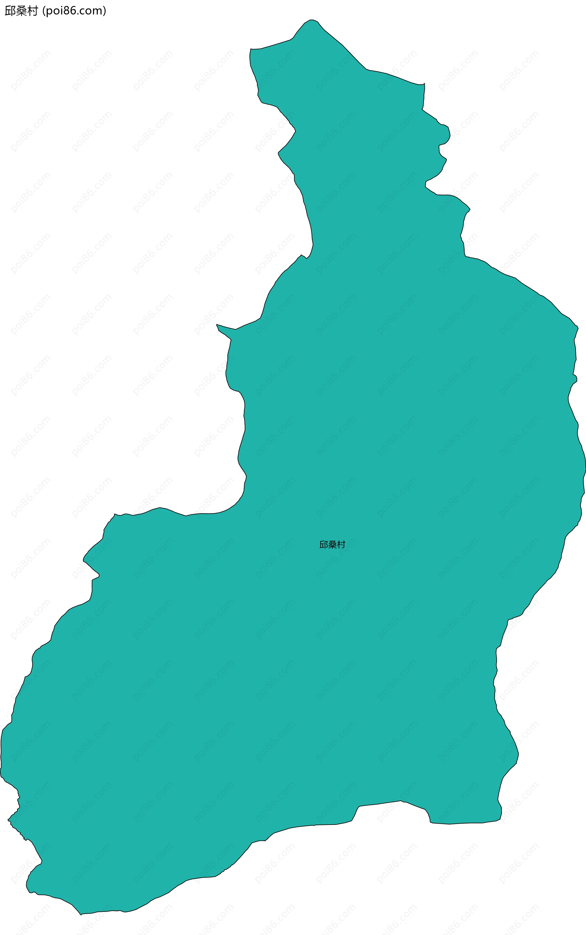 邱桑村边界地图