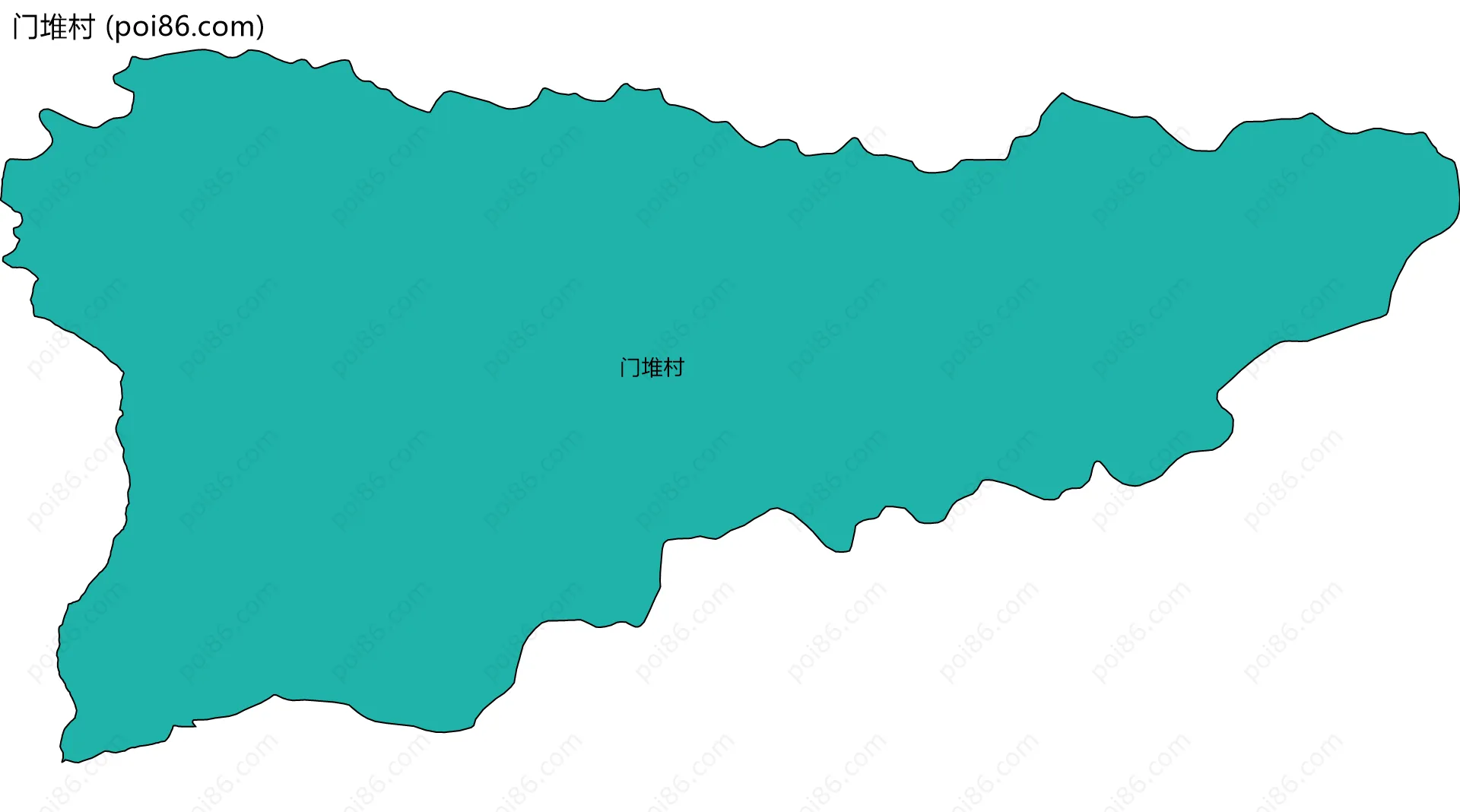 门堆村边界地图