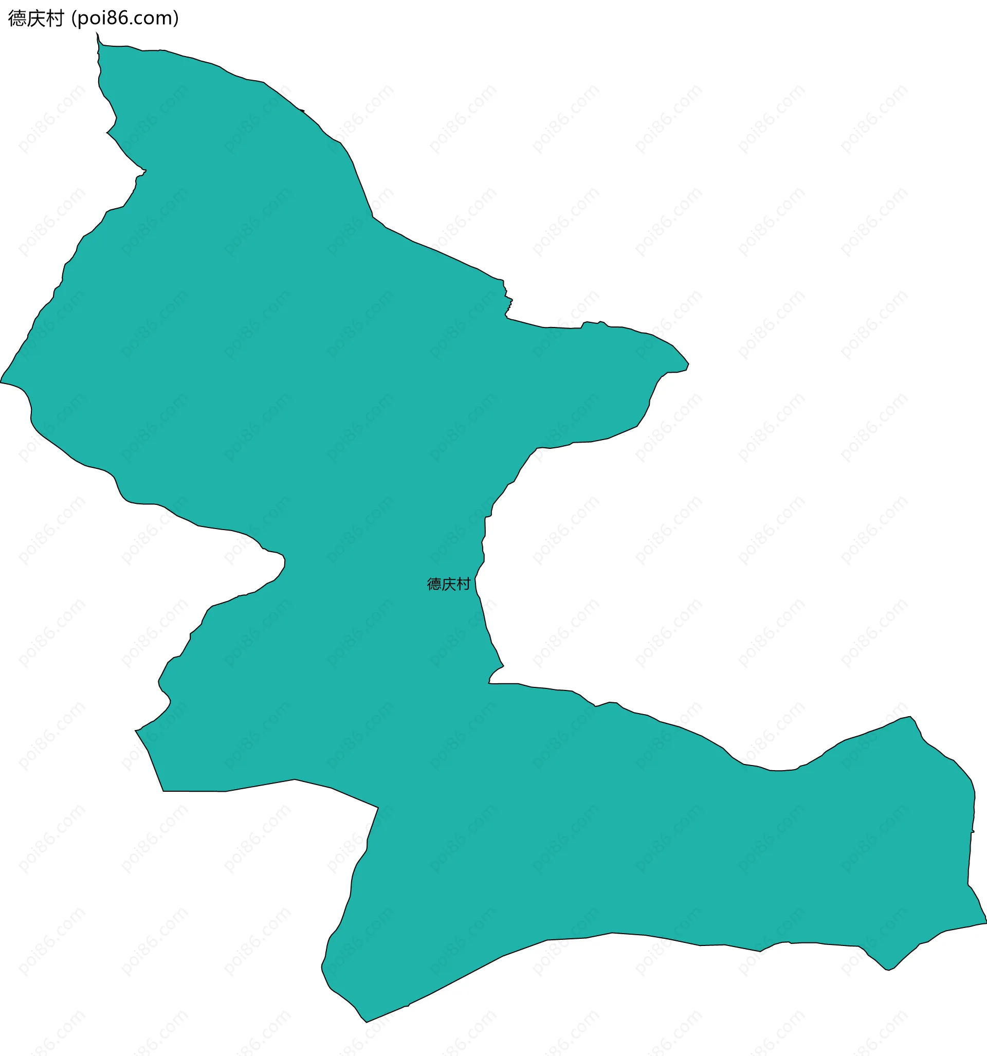 德庆村边界地图