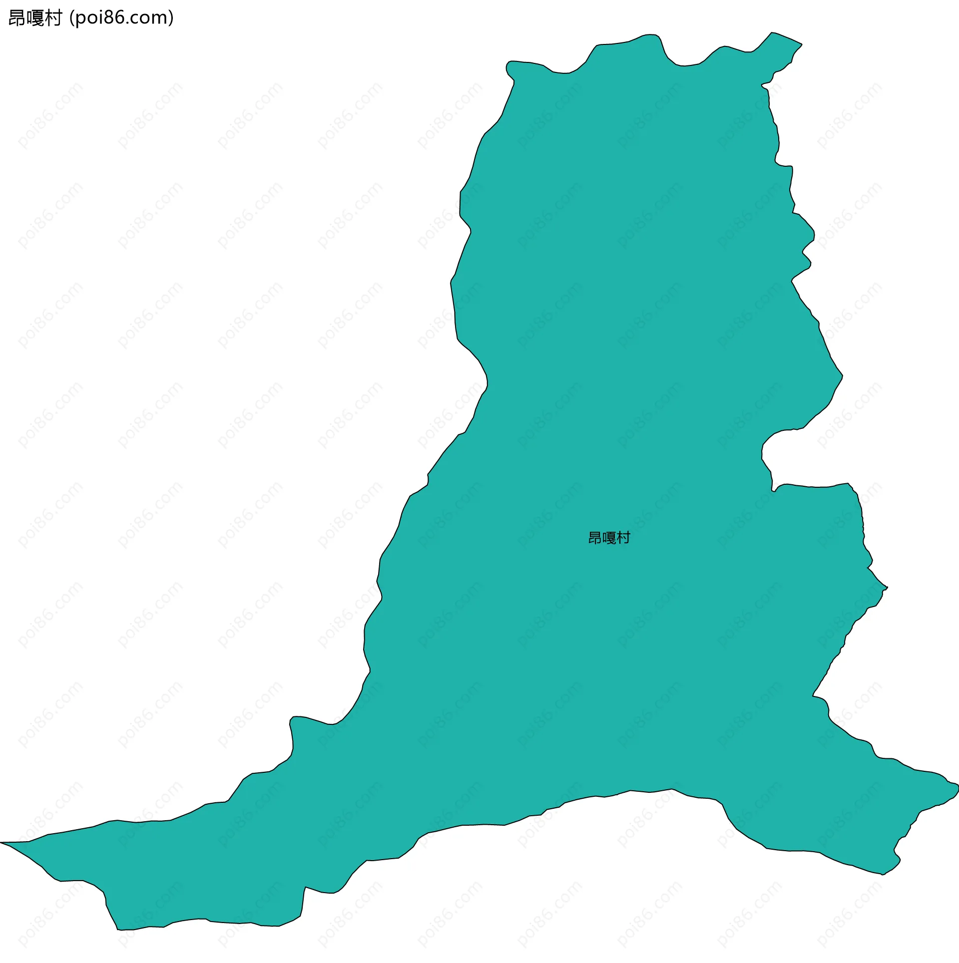 昂嘎村边界地图