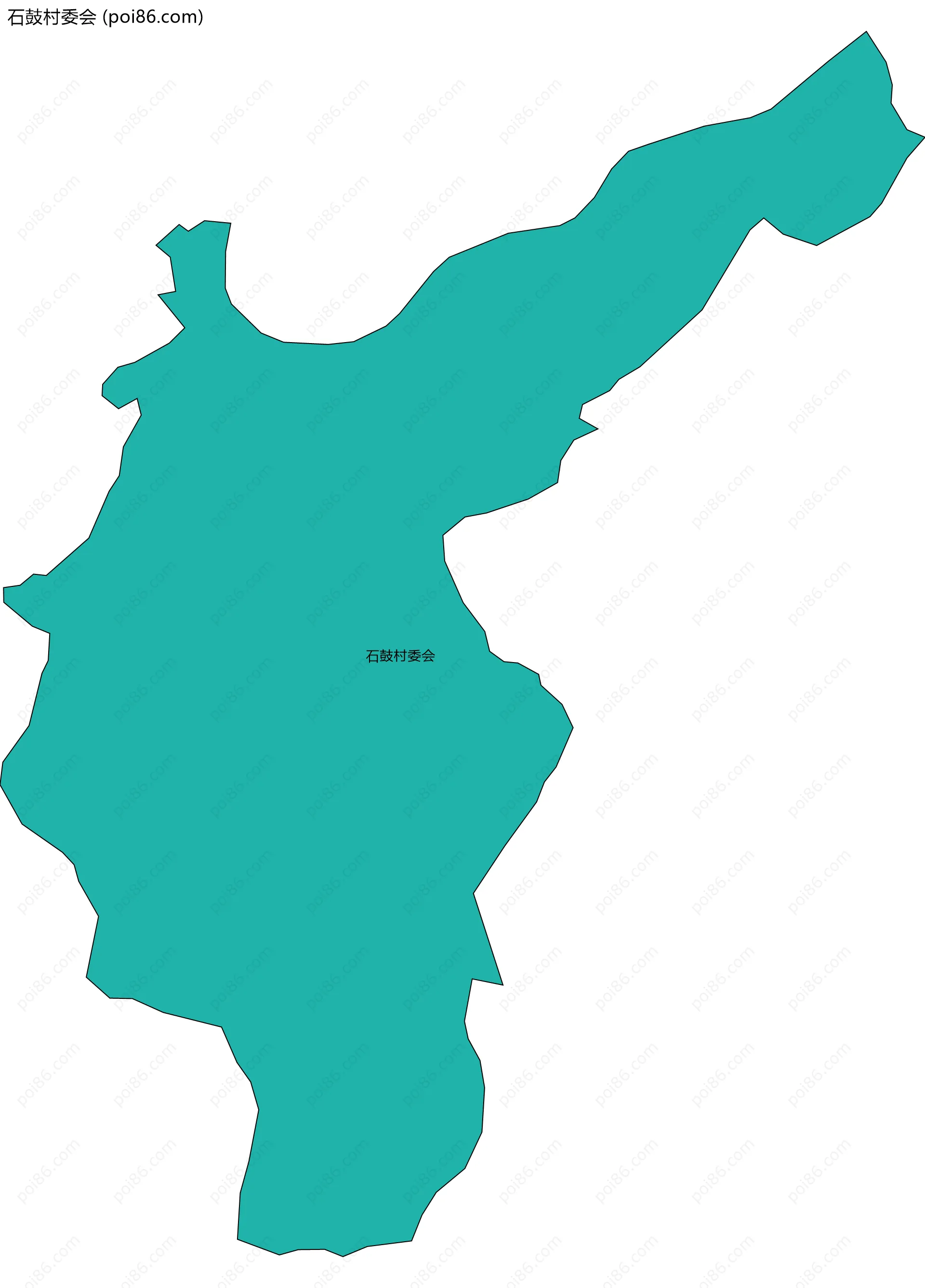 石鼓村委会边界地图