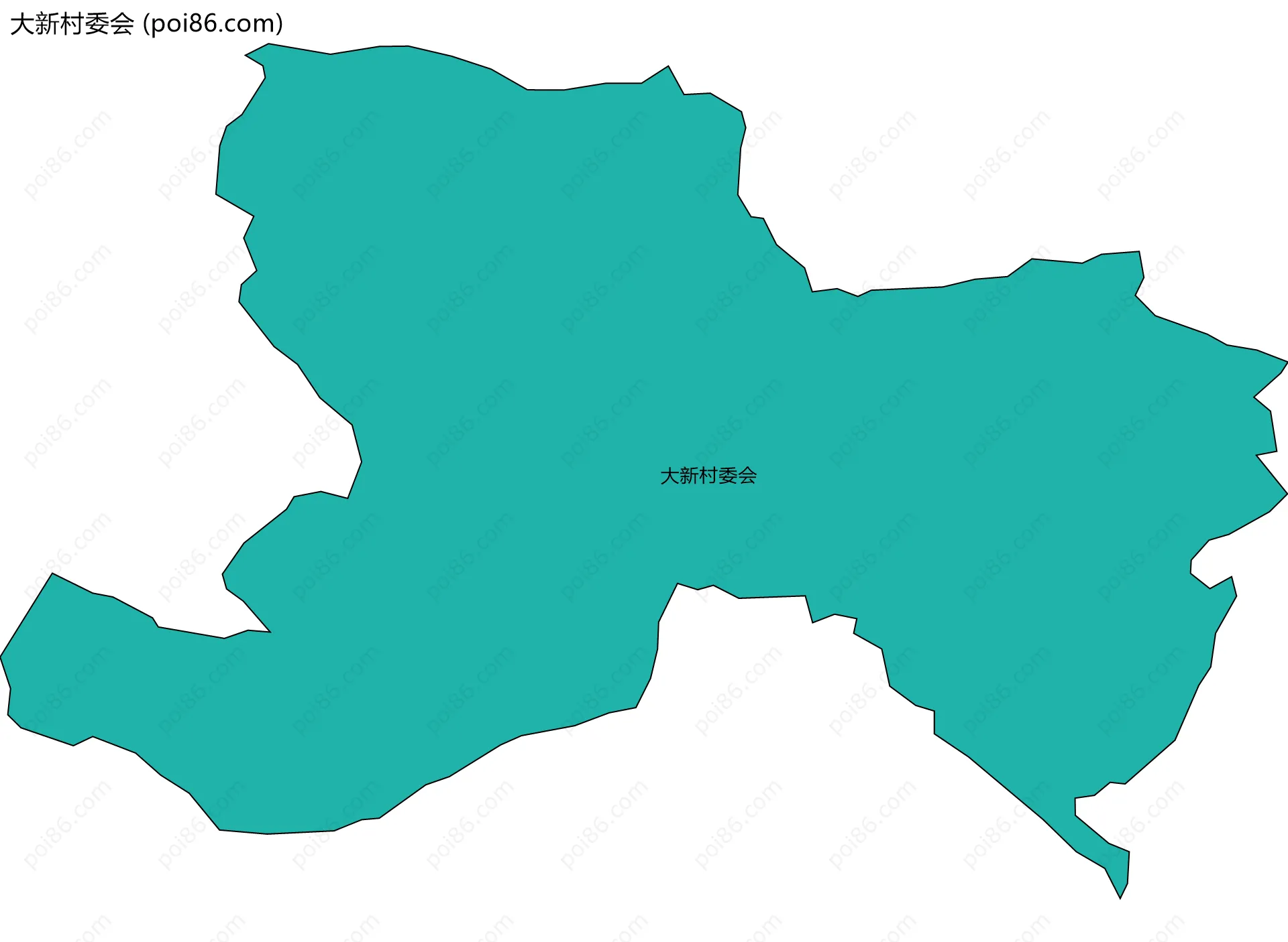 大新村委会边界地图