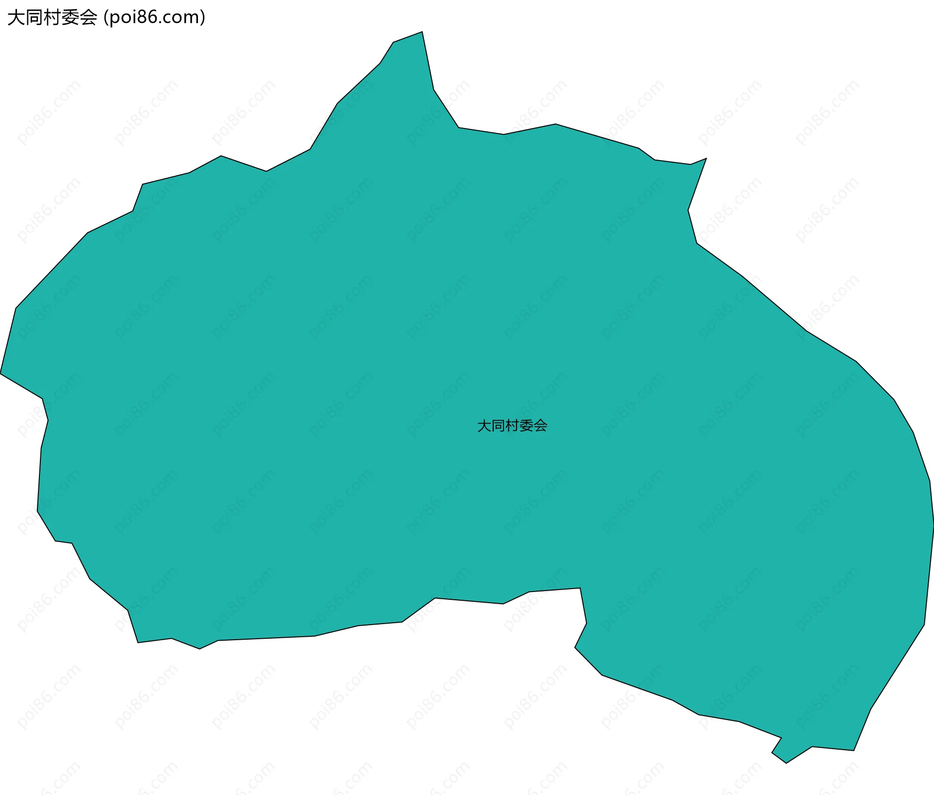 大同村委会边界地图