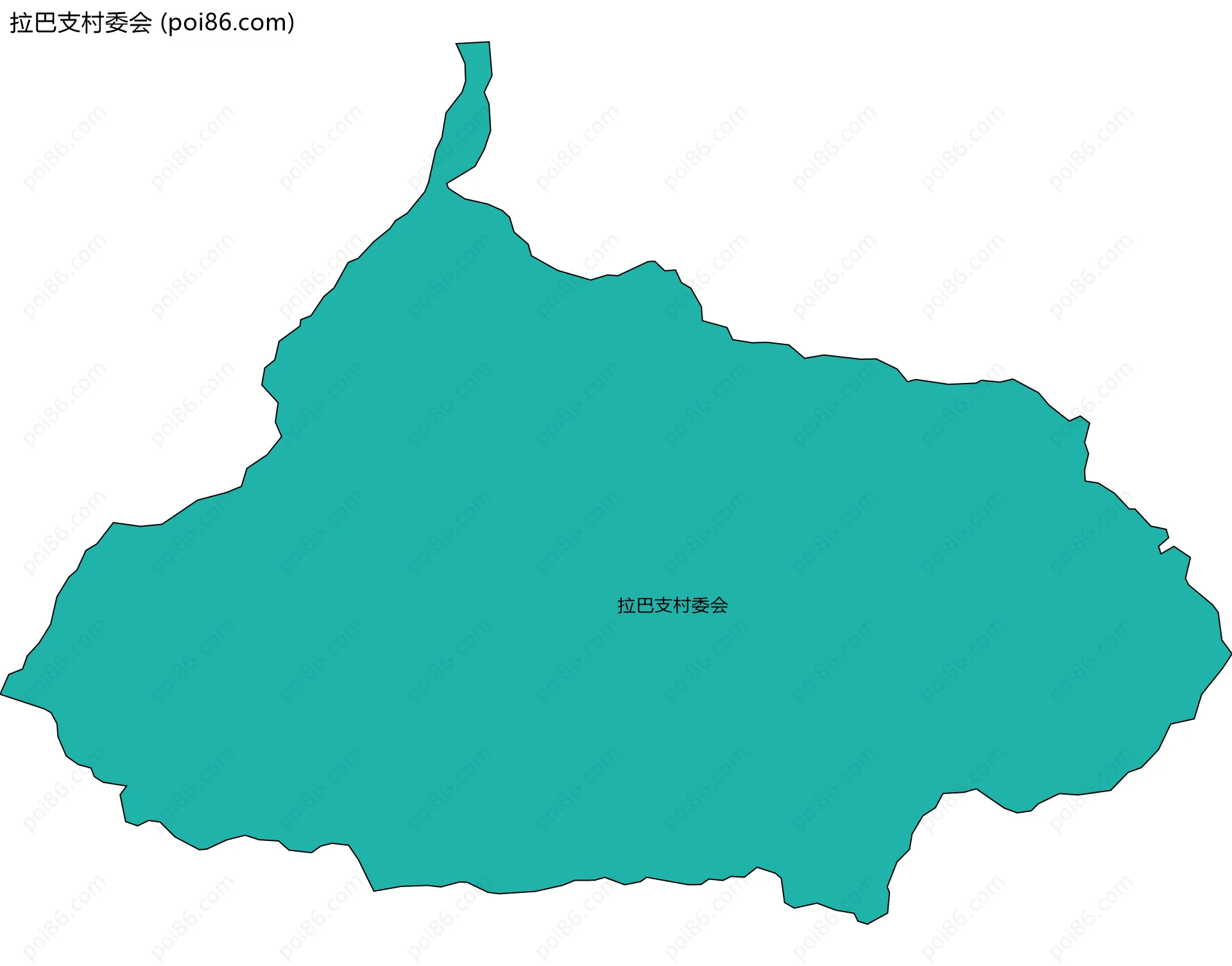 拉巴支村委会边界地图