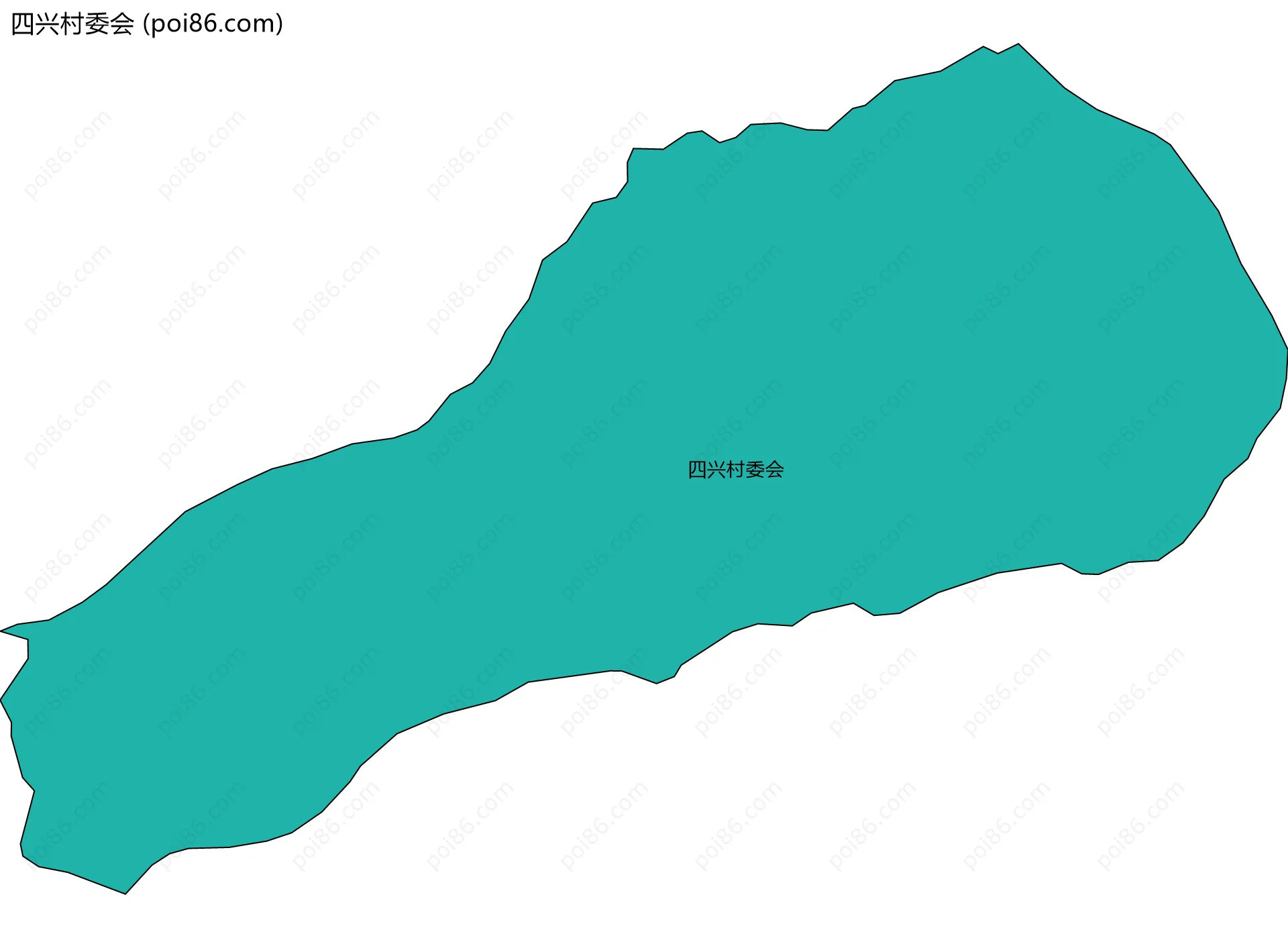 四兴村委会边界地图