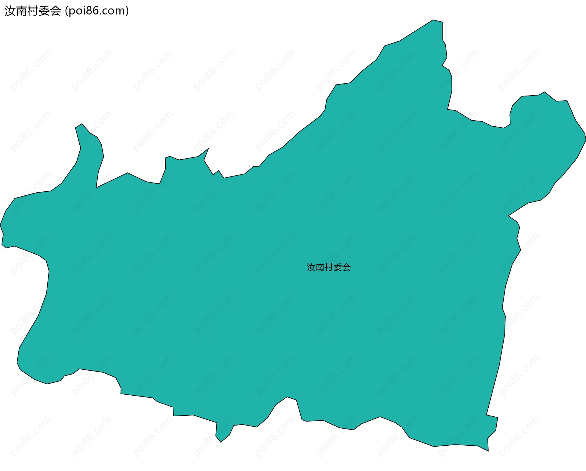 汝南村委会边界地图