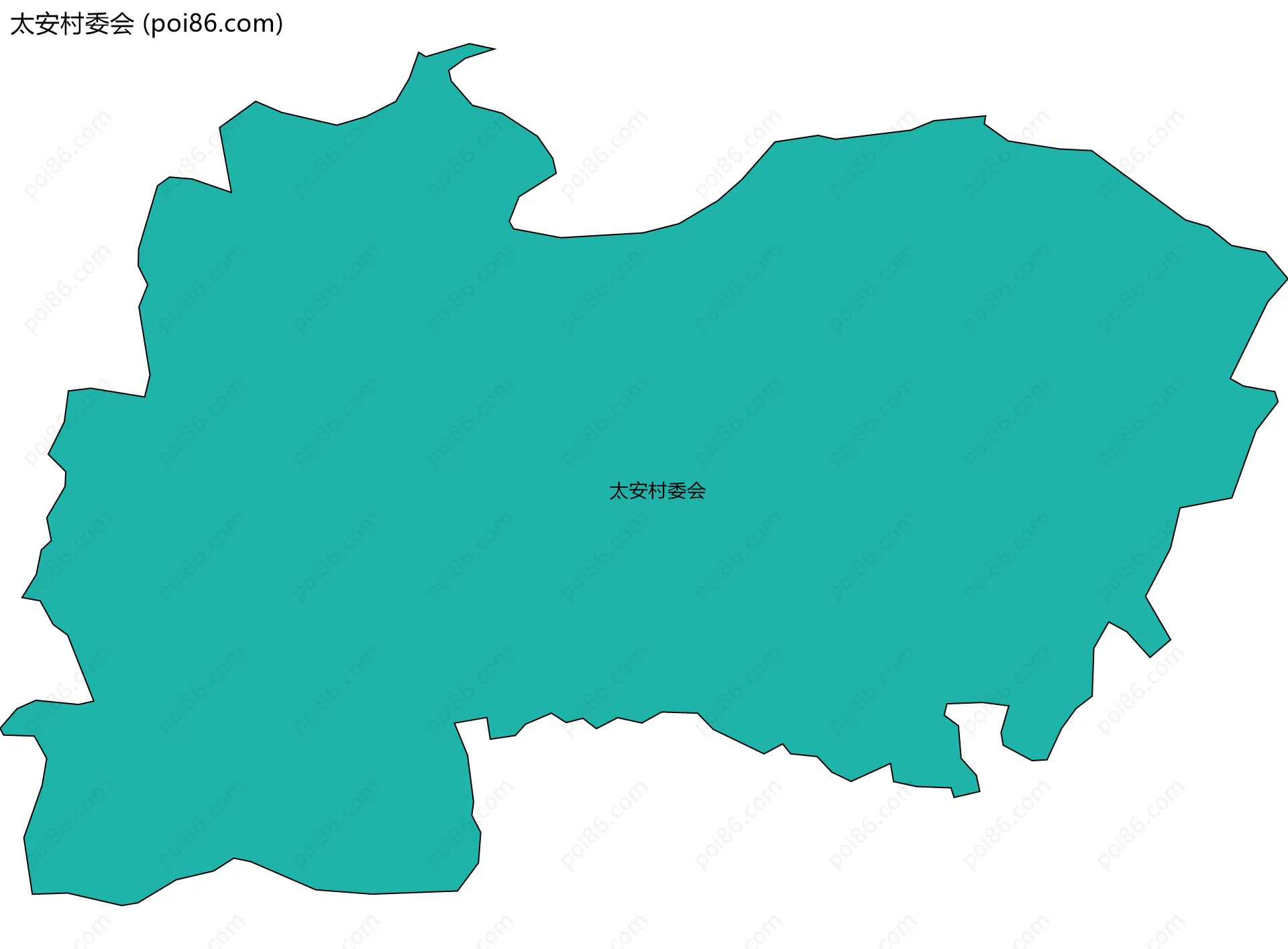 太安村委会边界地图
