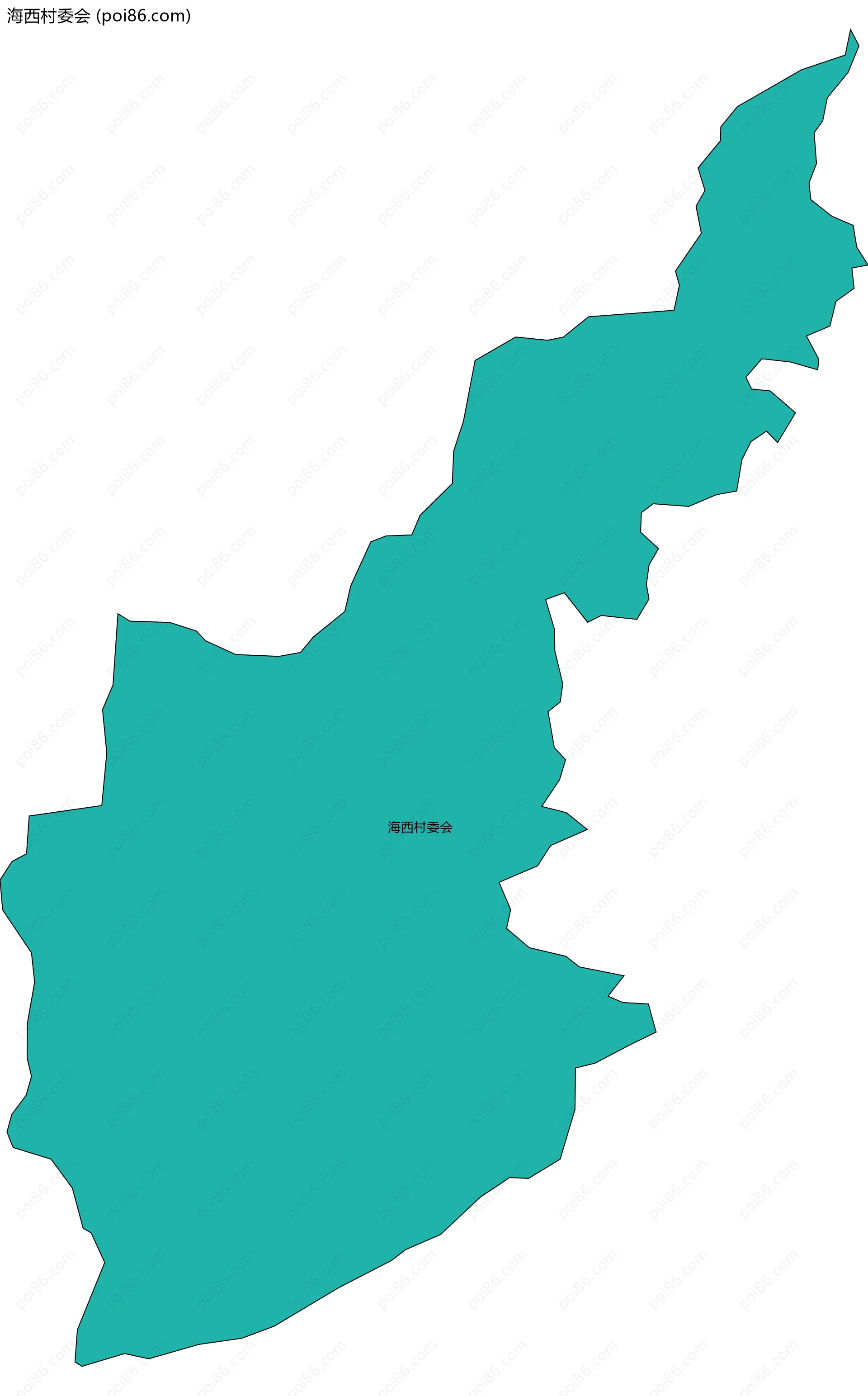海西村委会边界地图