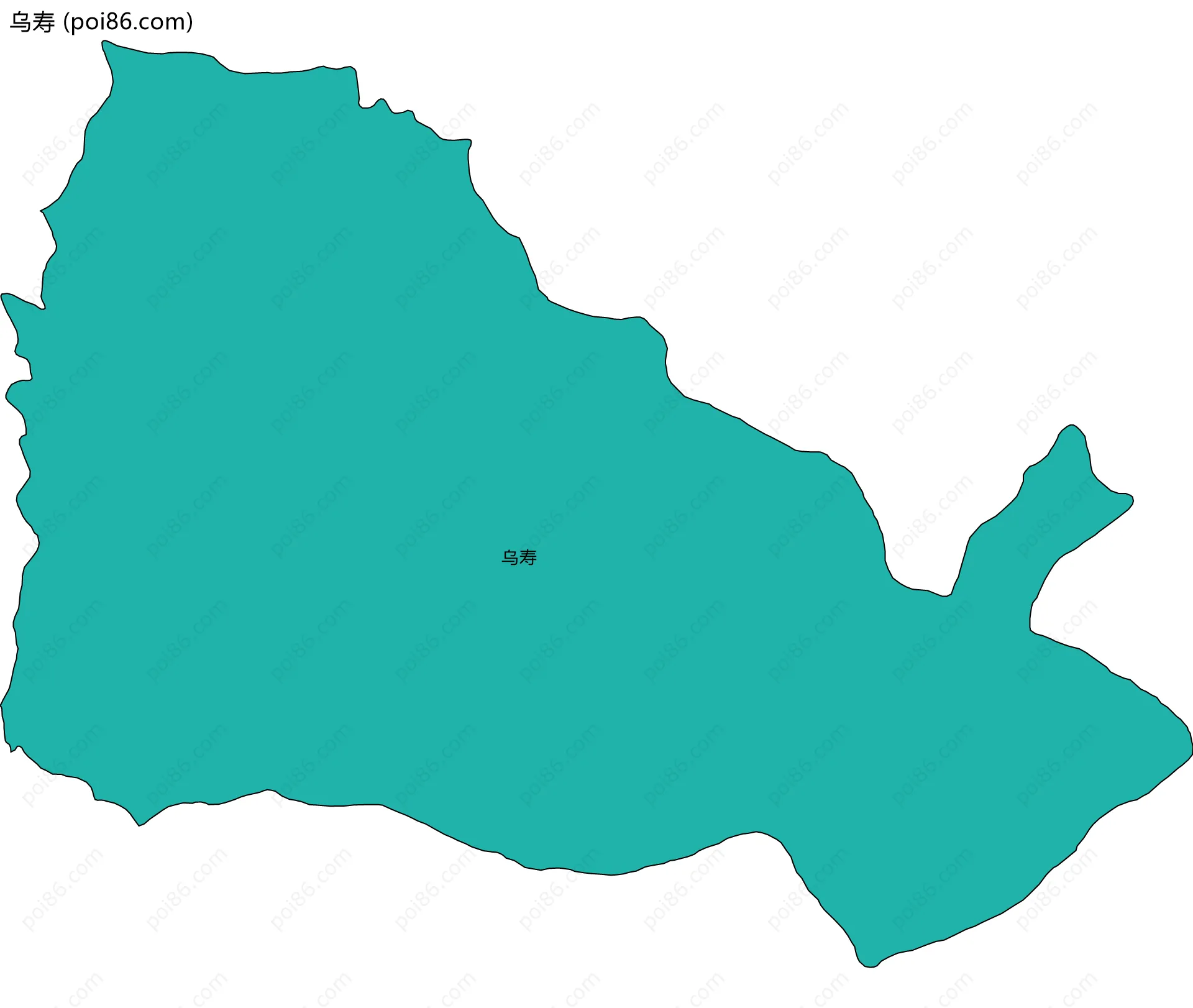 乌寿边界地图