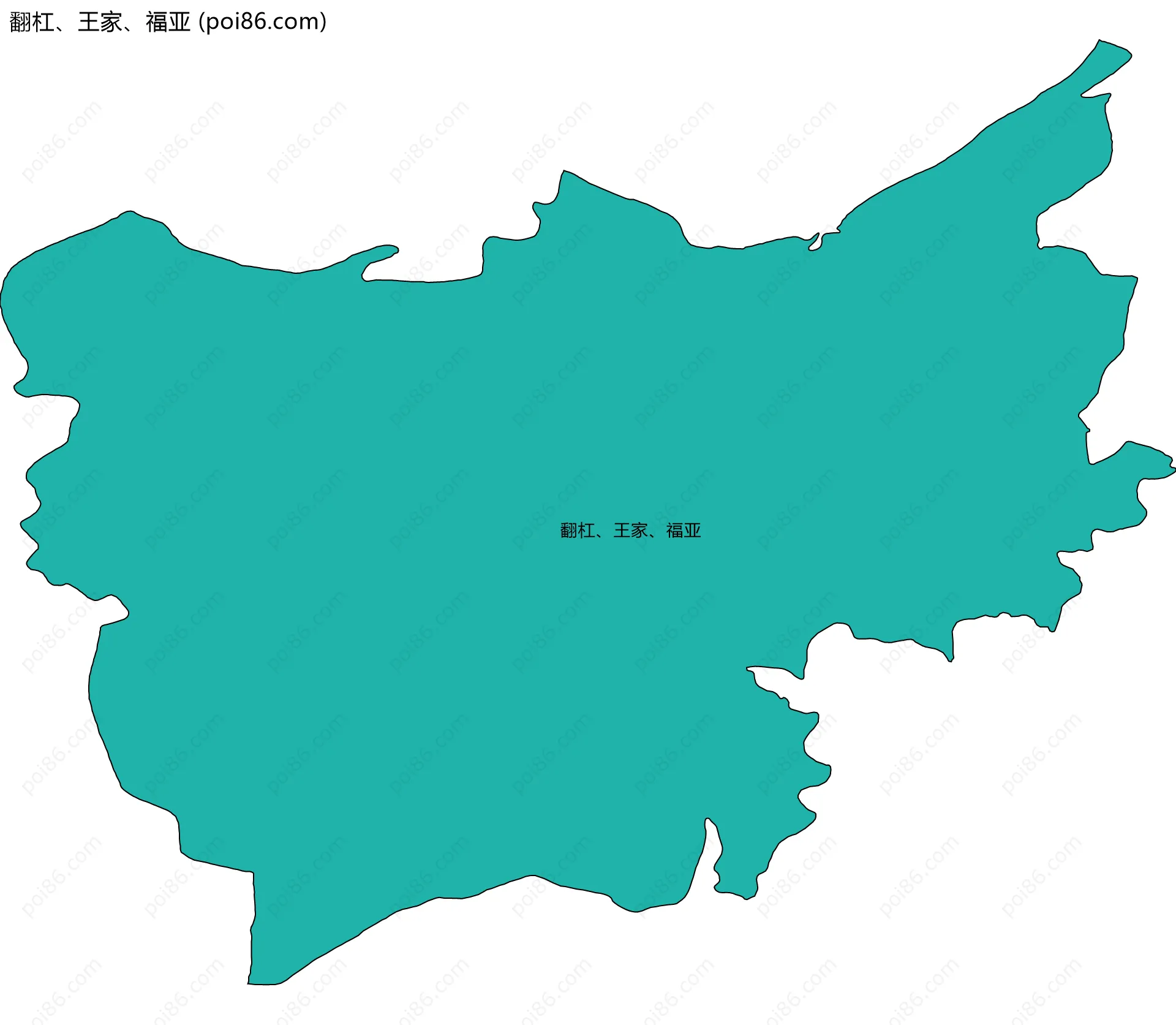 翻杠、王家、福亚边界地图
