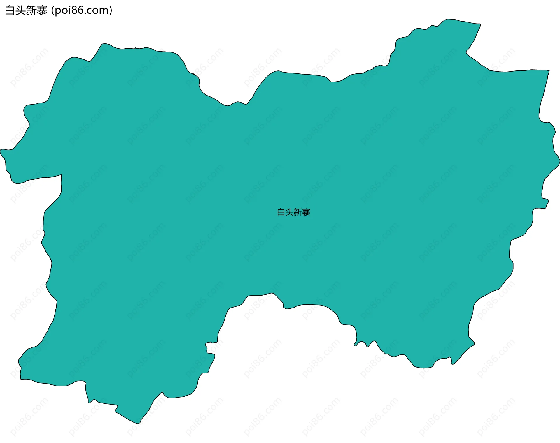 白头新寨边界地图