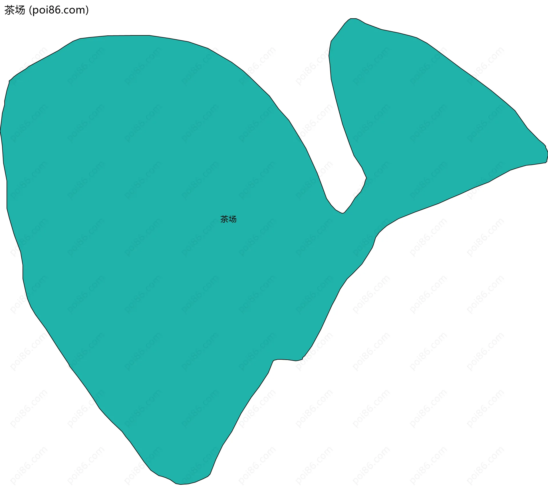 茶场边界地图