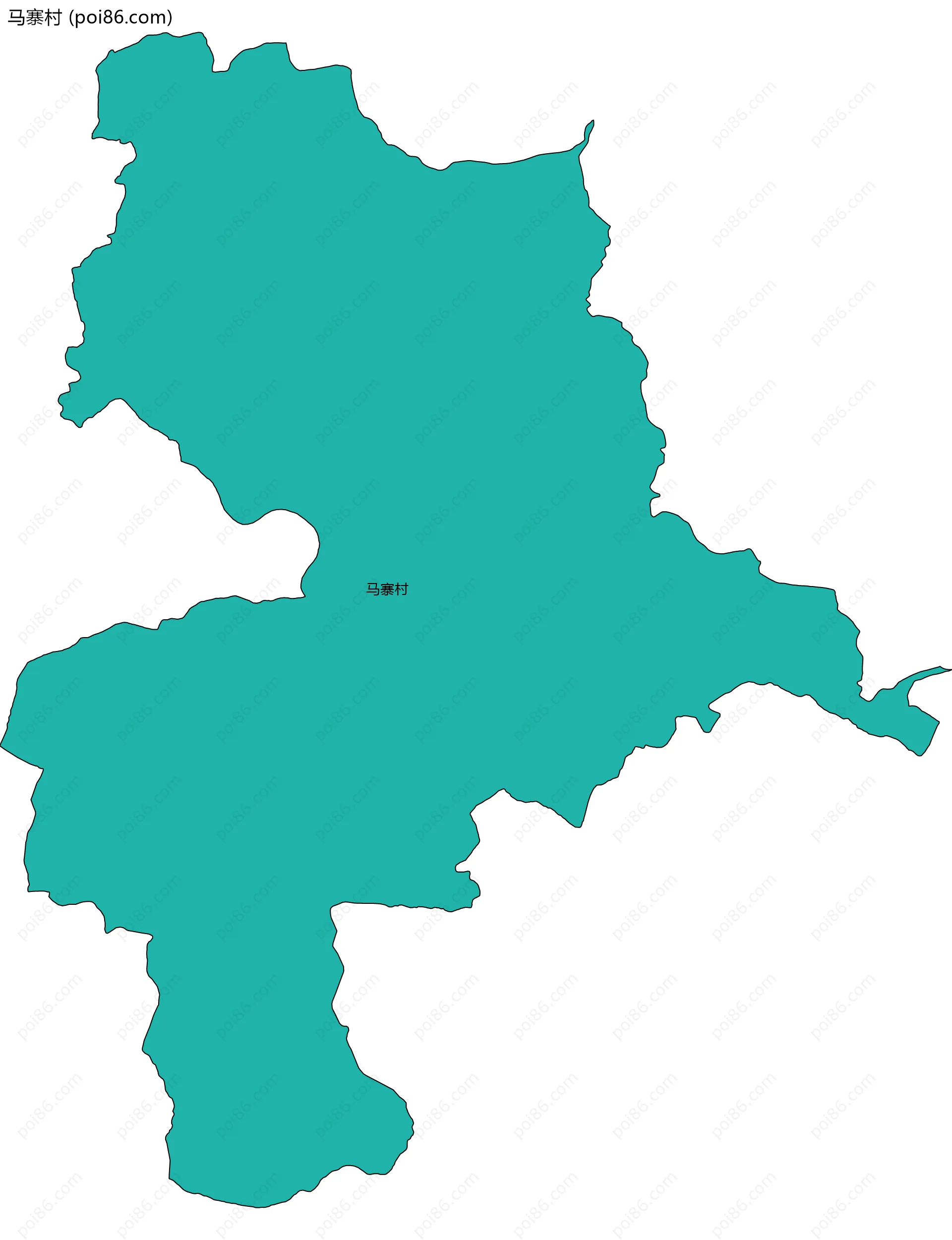 马寨村边界地图