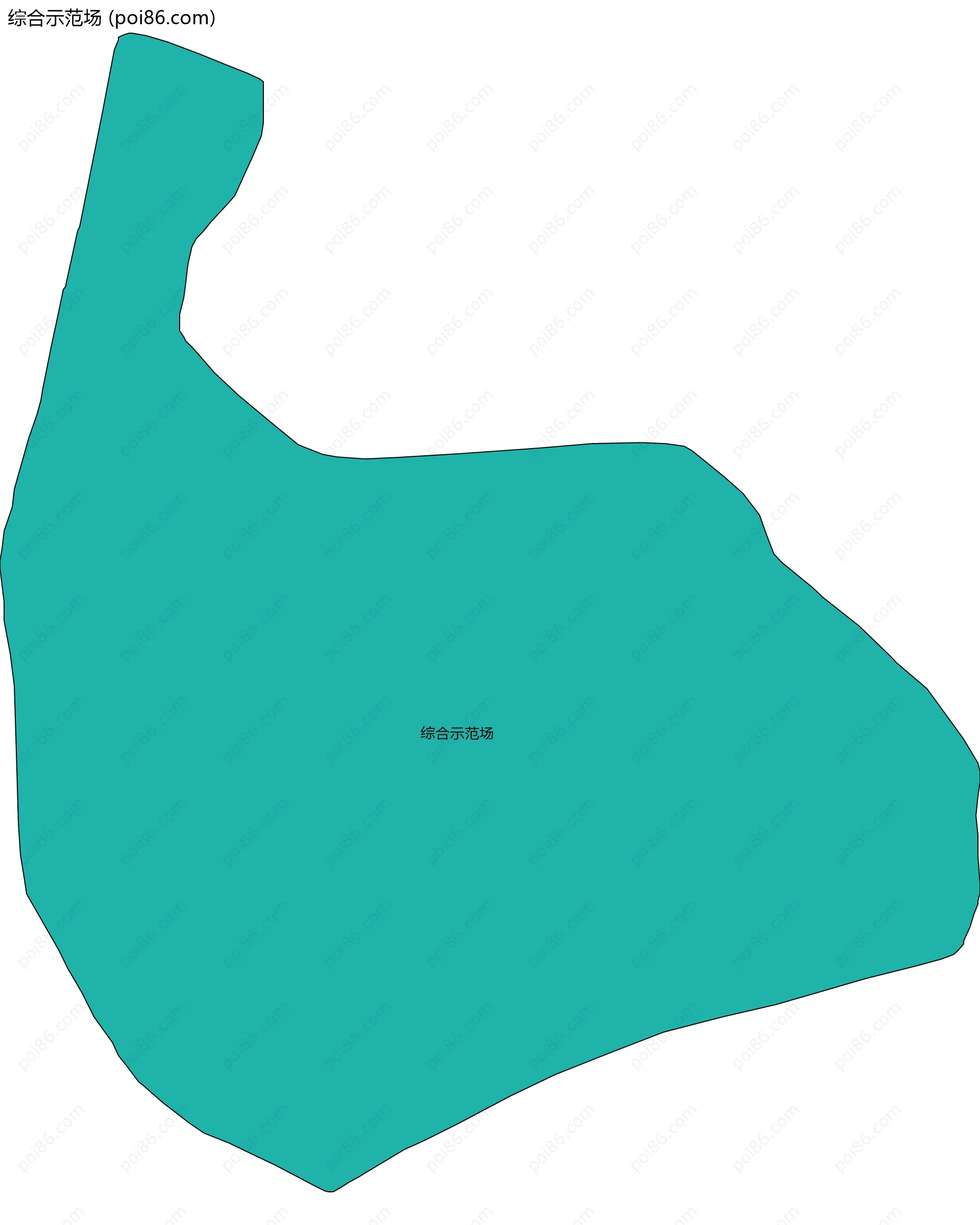 综合示范场边界地图
